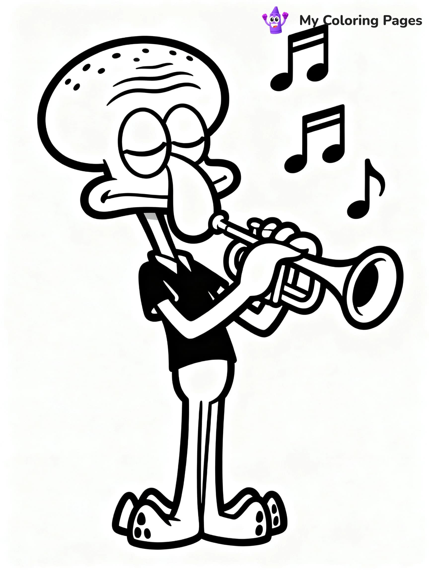 Squidward Coloring Pages - 9