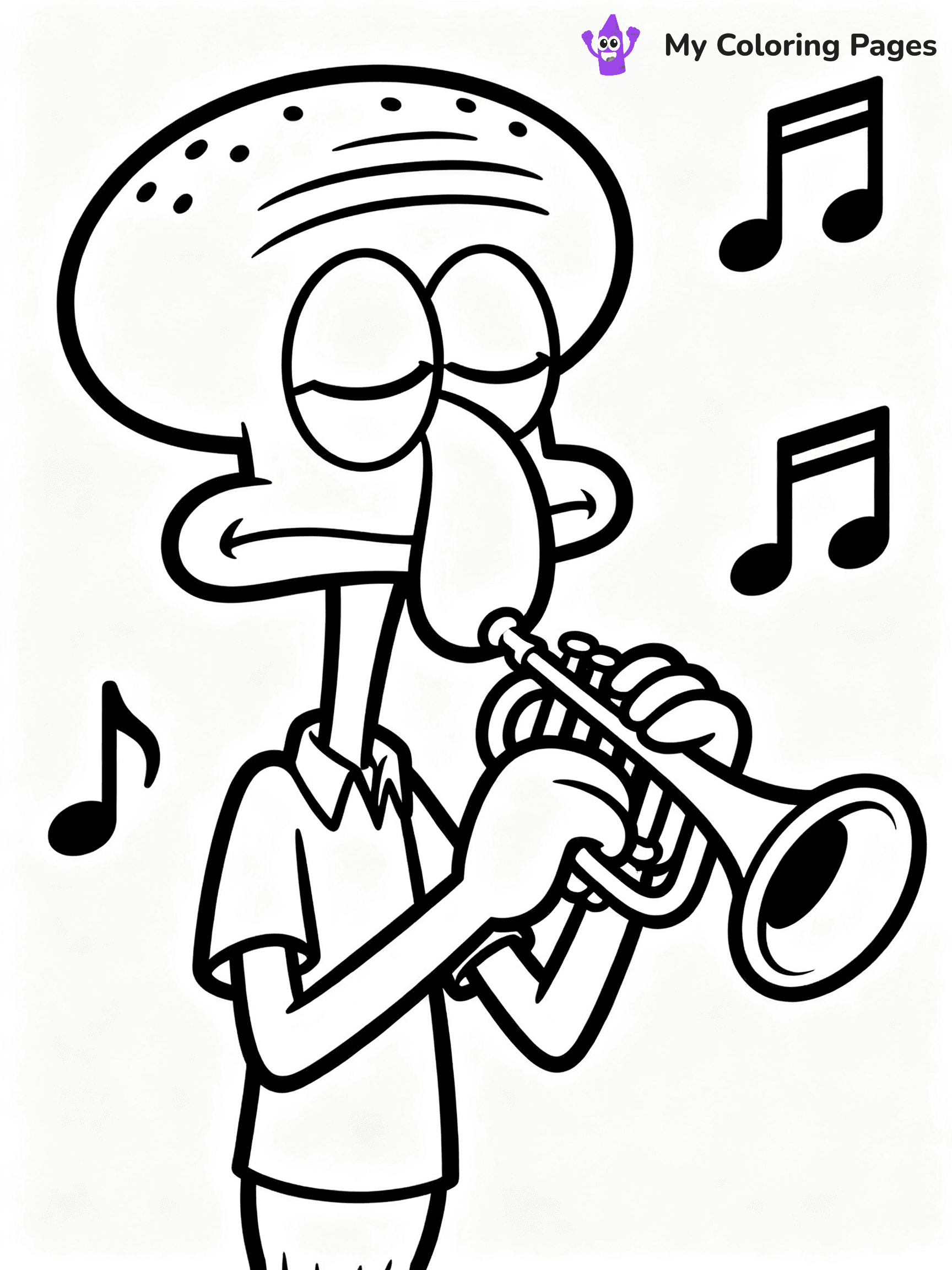 Squidward Coloring Pages - 8