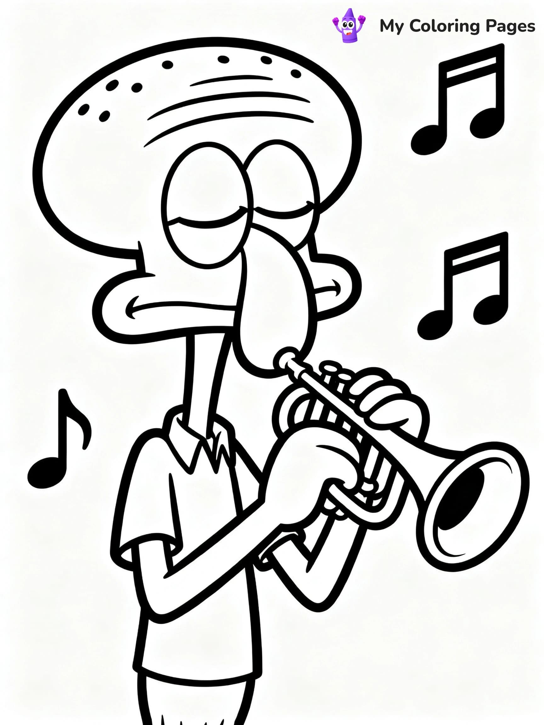 Squidward Coloring Pages - 8