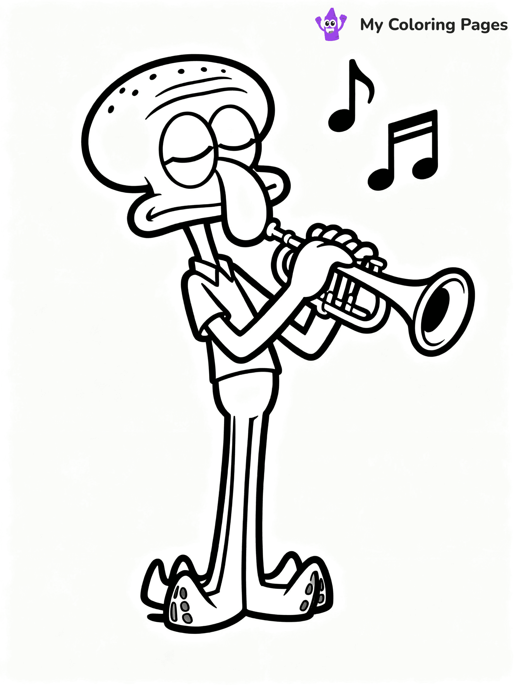 Squidward Coloring Pages - 7
