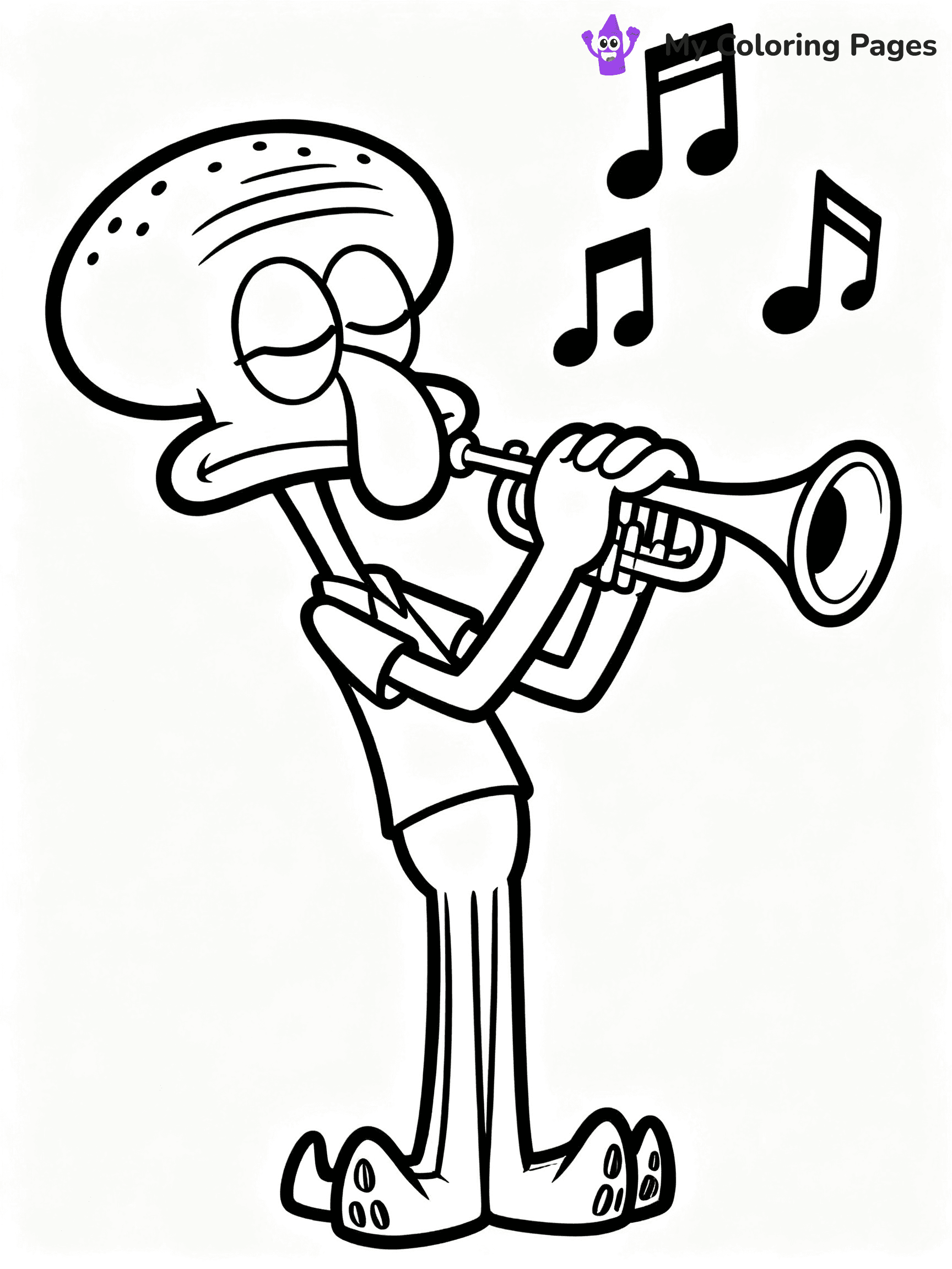 Squidward Coloring Pages - 6