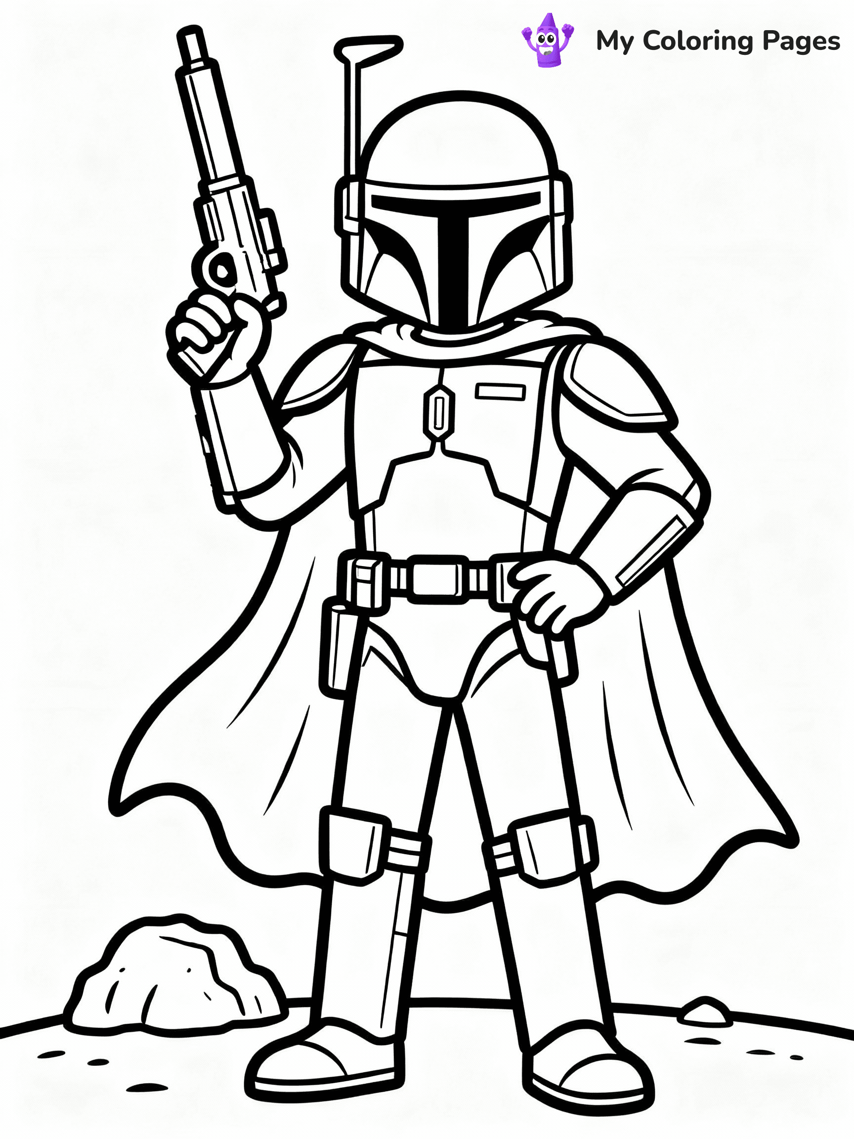 Mandalorian Coloring Pages - 17
