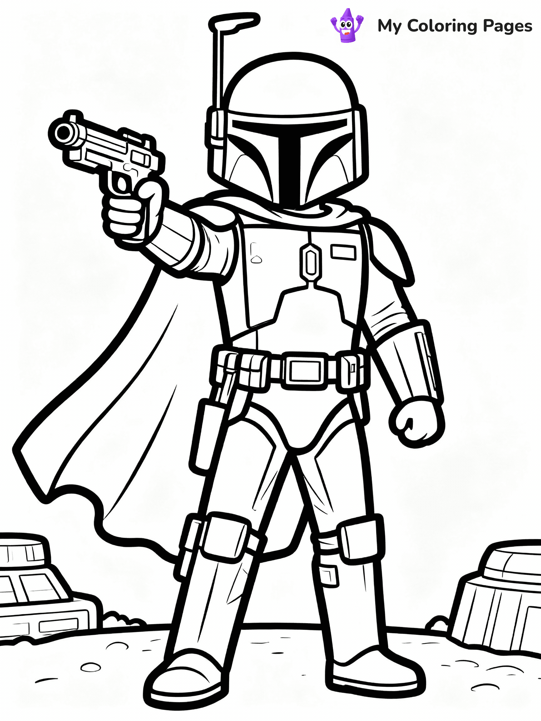 Mandalorian Coloring Pages - 16