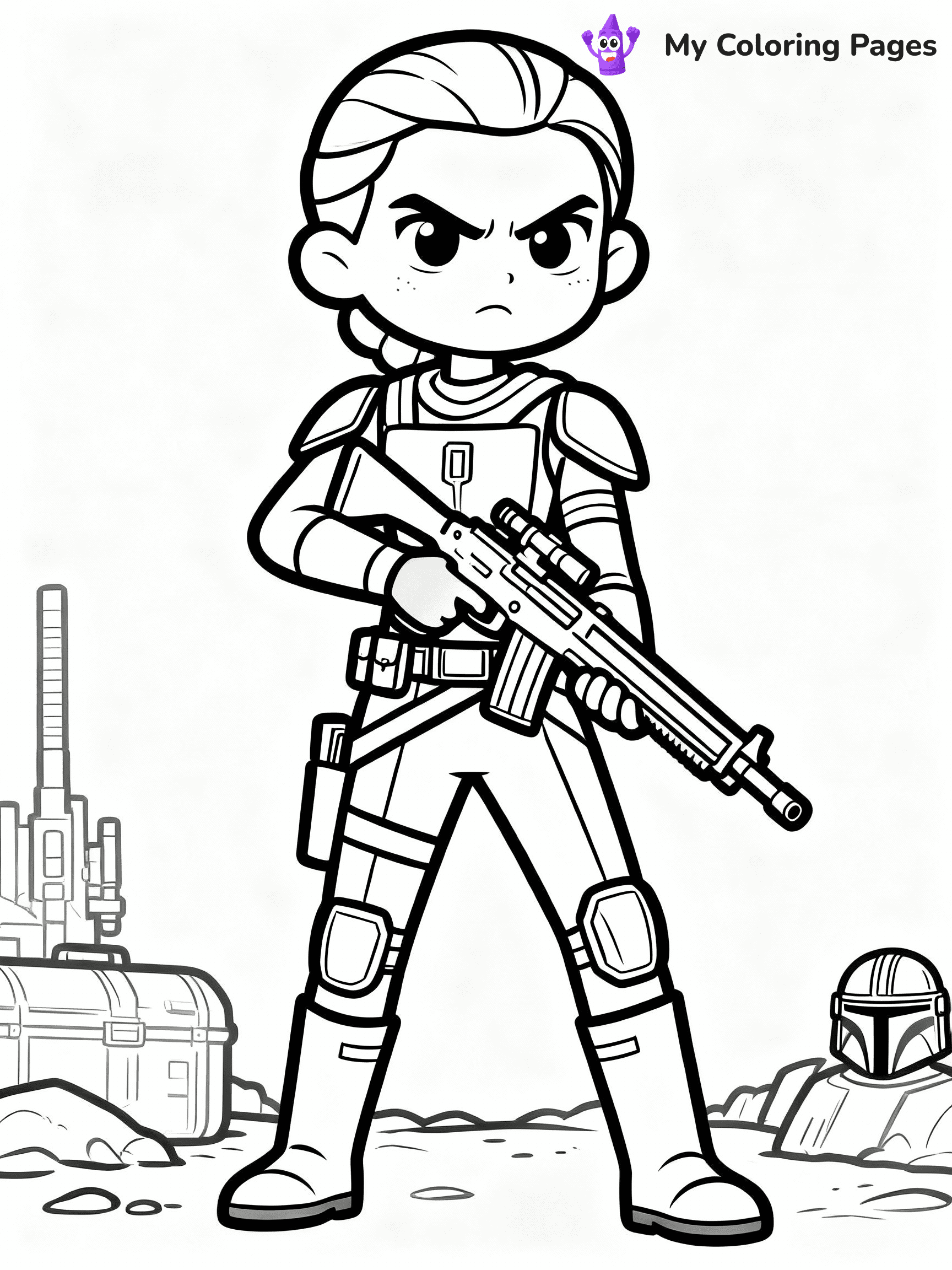 Mandalorian Coloring Pages - 12