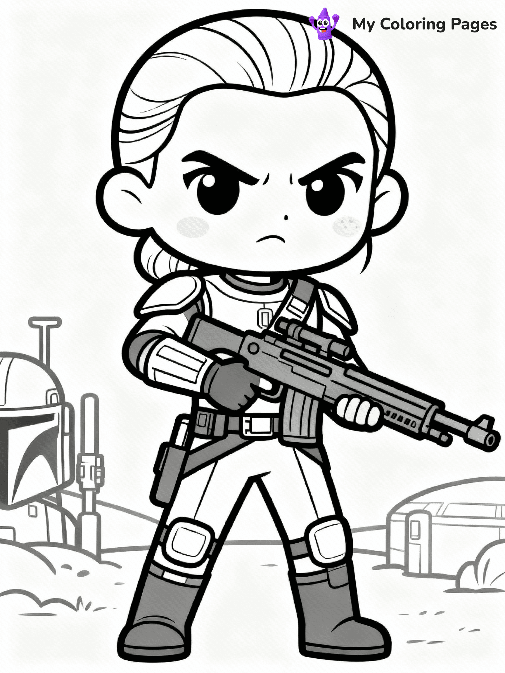 Mandalorian Coloring Pages - 11