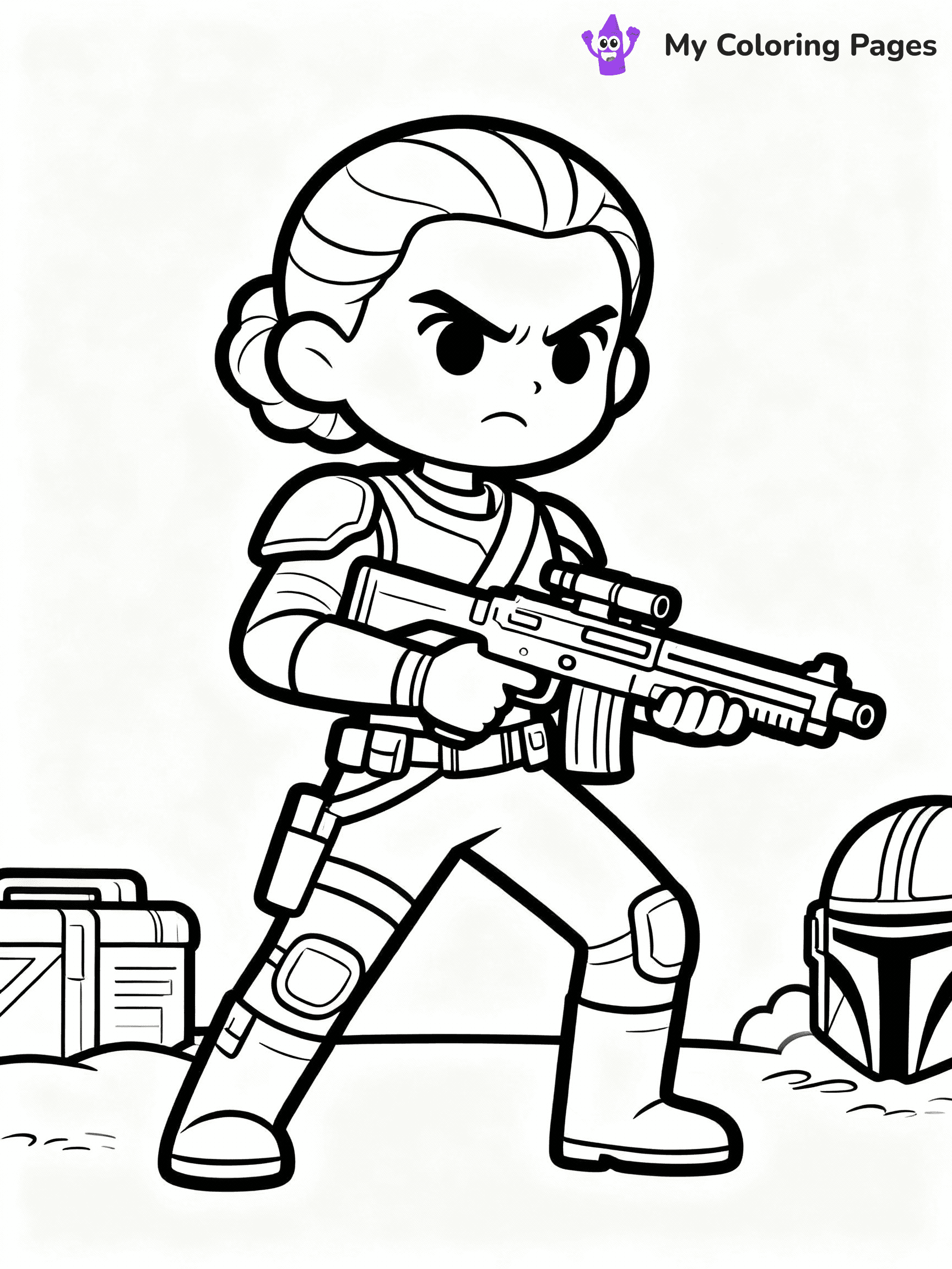 Mandalorian Coloring Pages - 9