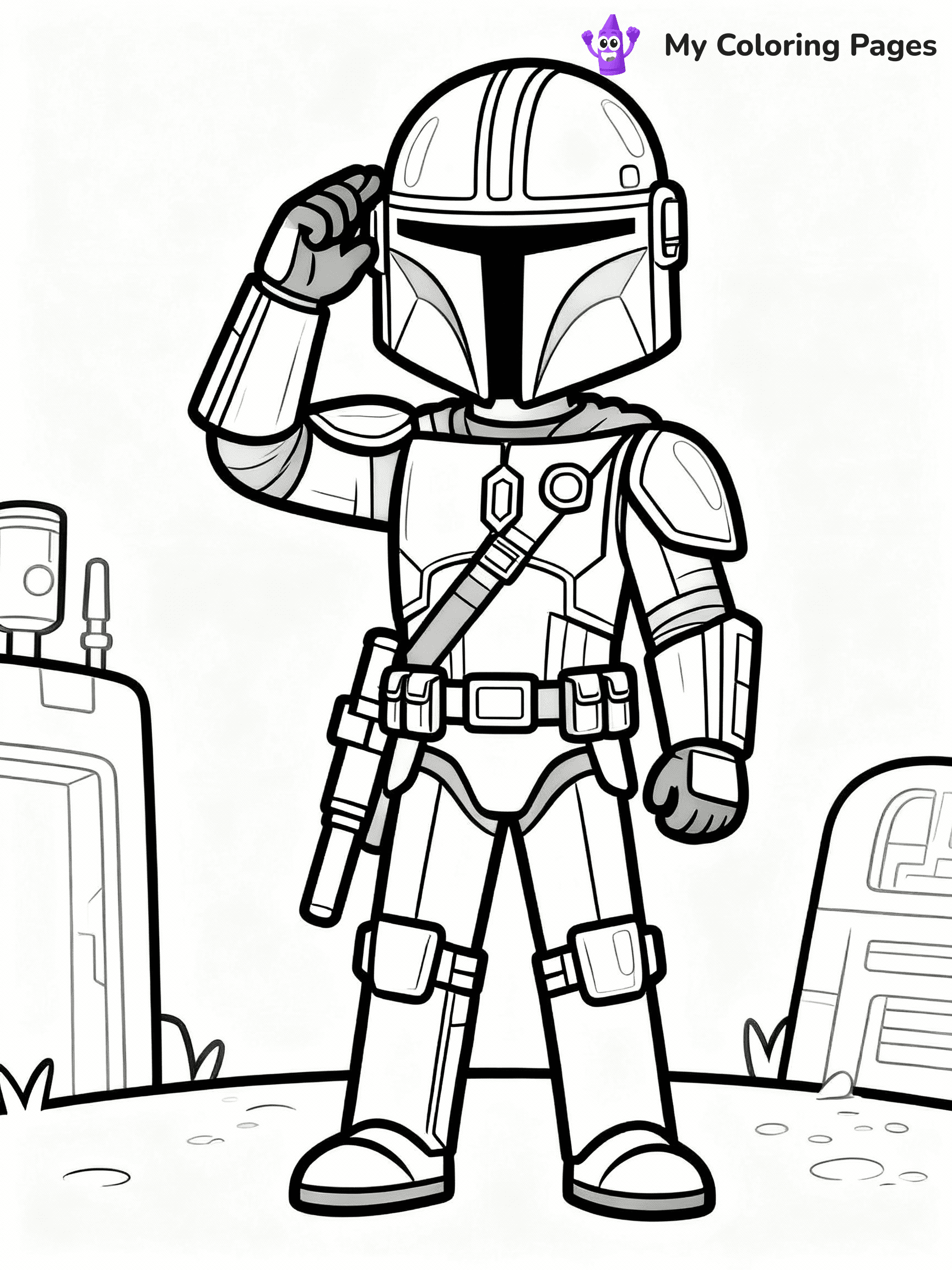 Mandalorian Coloring Pages - 5