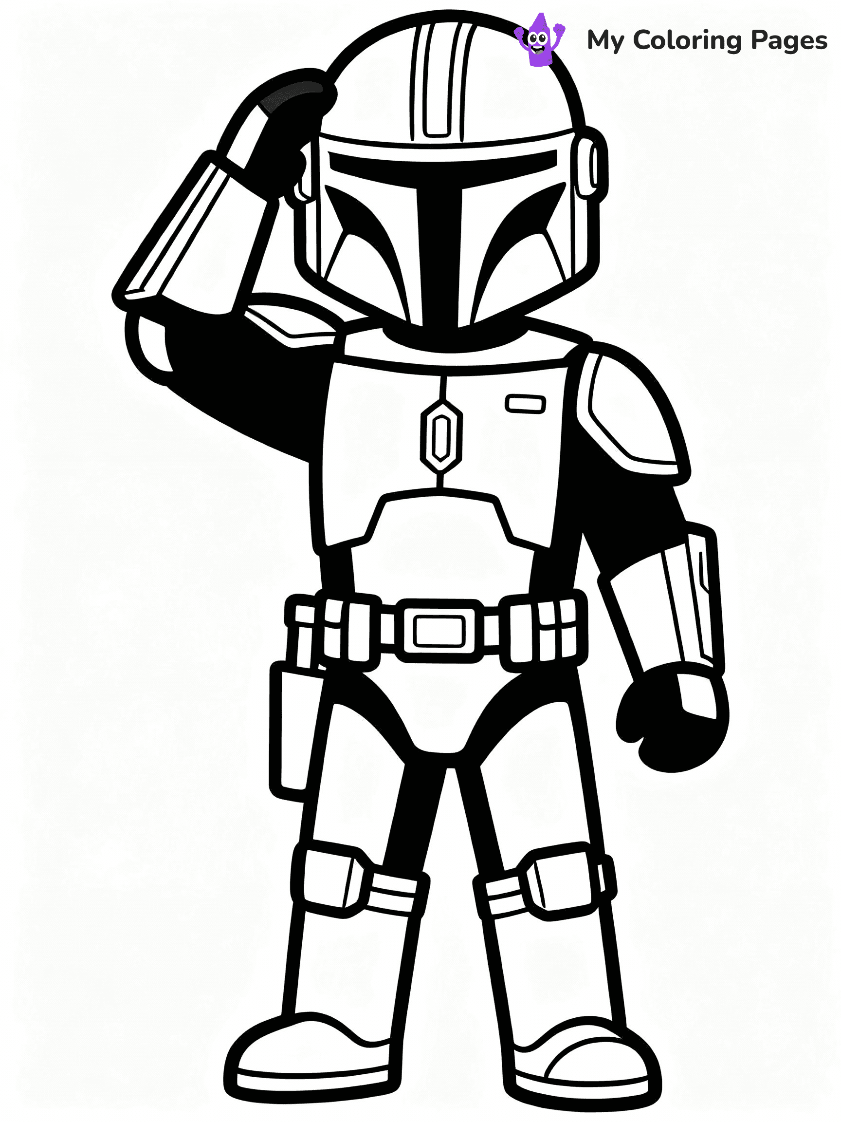Mandalorian Coloring Pages - 4