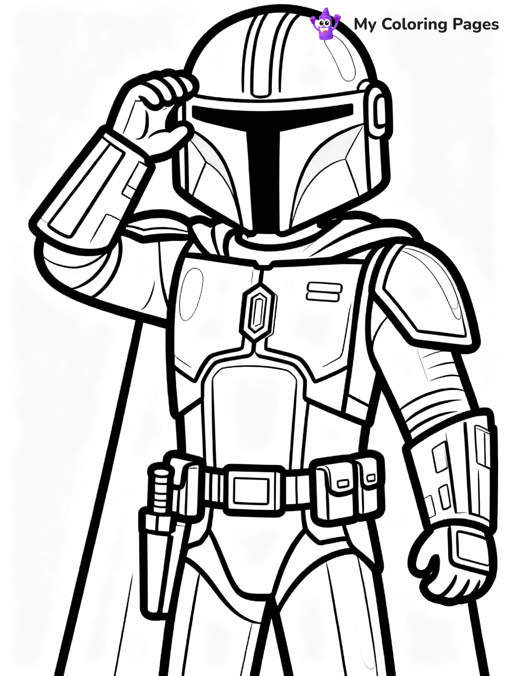Mandalorian Coloring Pages - 2