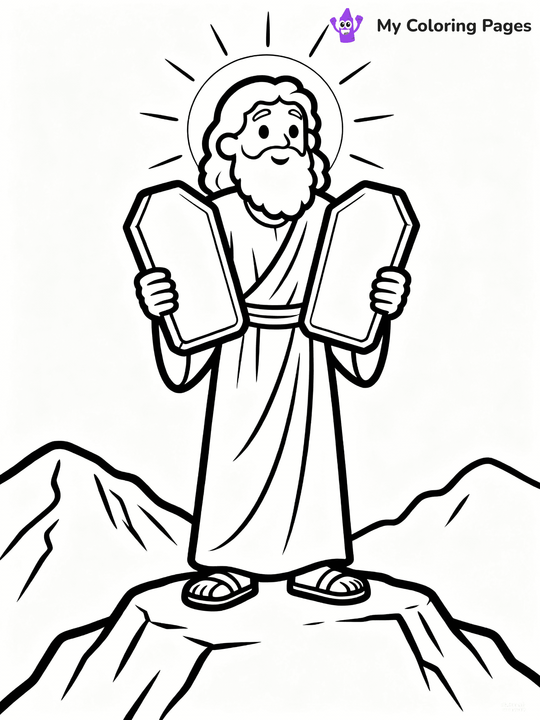 Moses Coloring Pages - 30