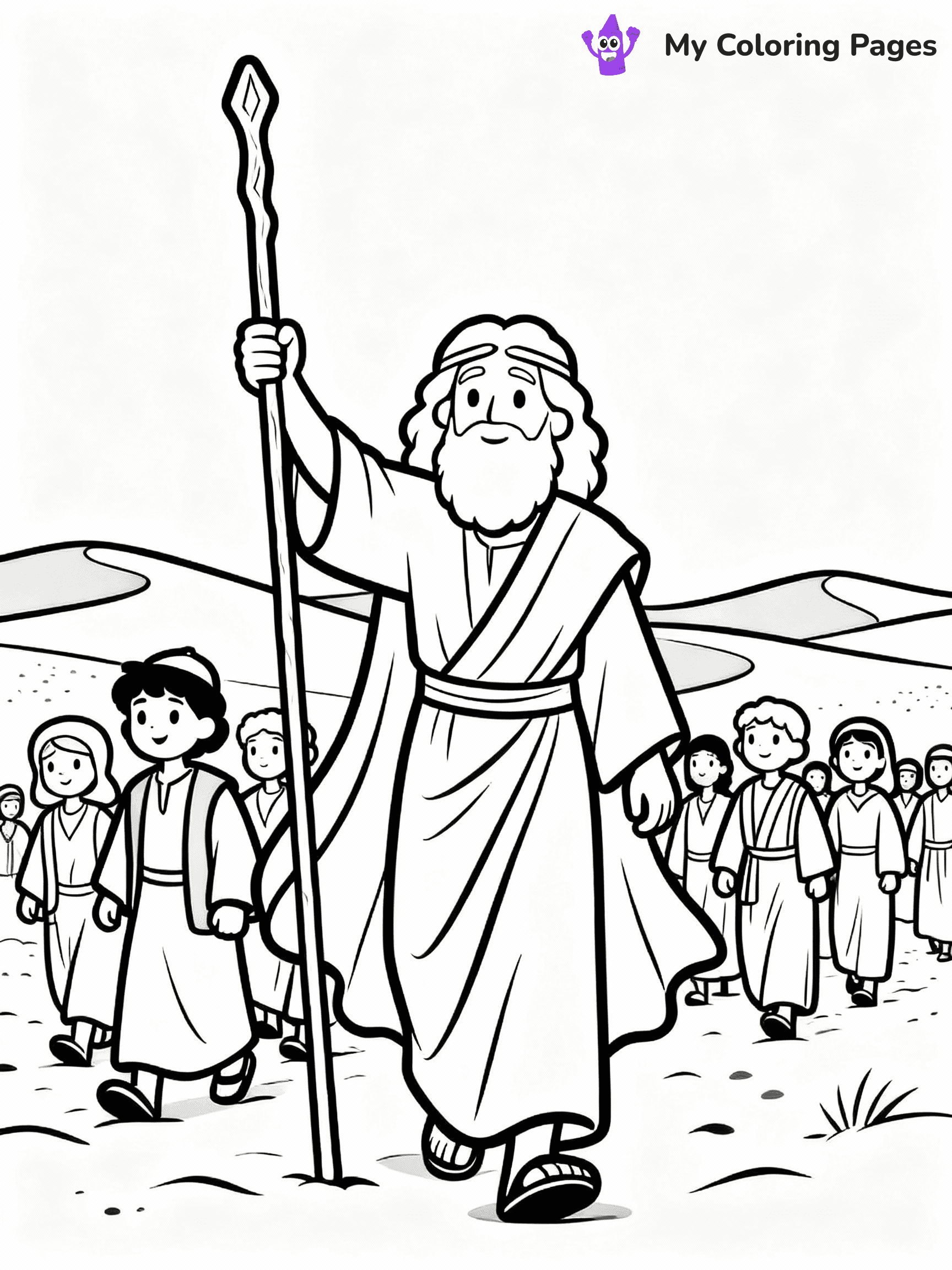 Moses Coloring Pages - 27