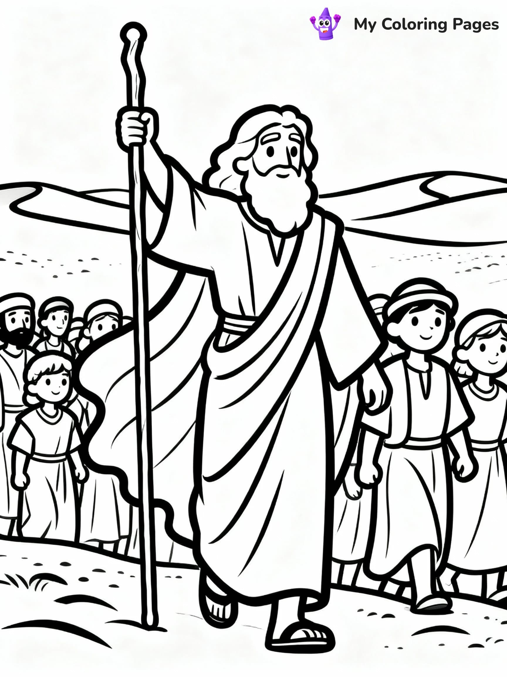 Moses Coloring Pages - 24