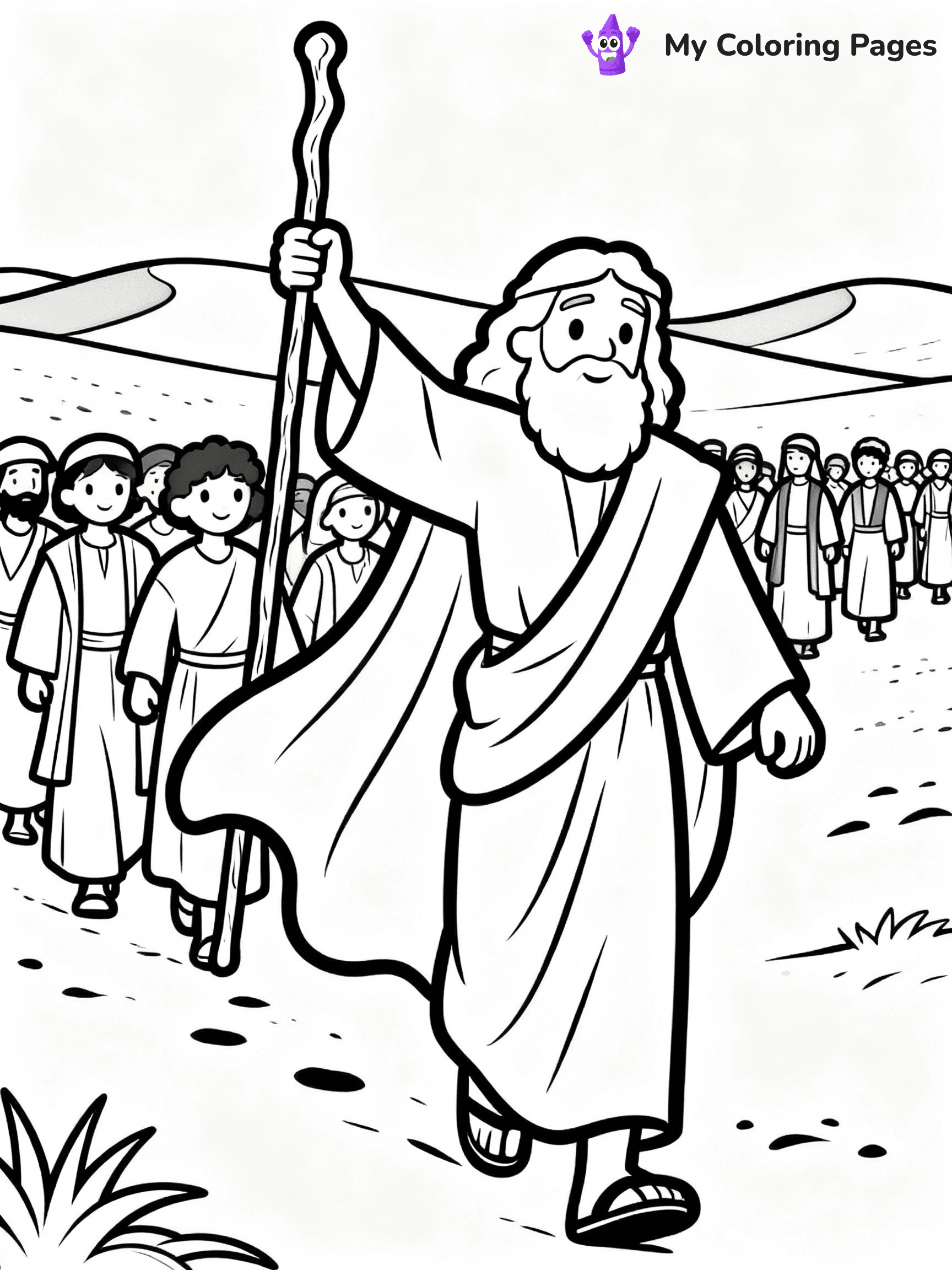 Moses Coloring Pages - 22