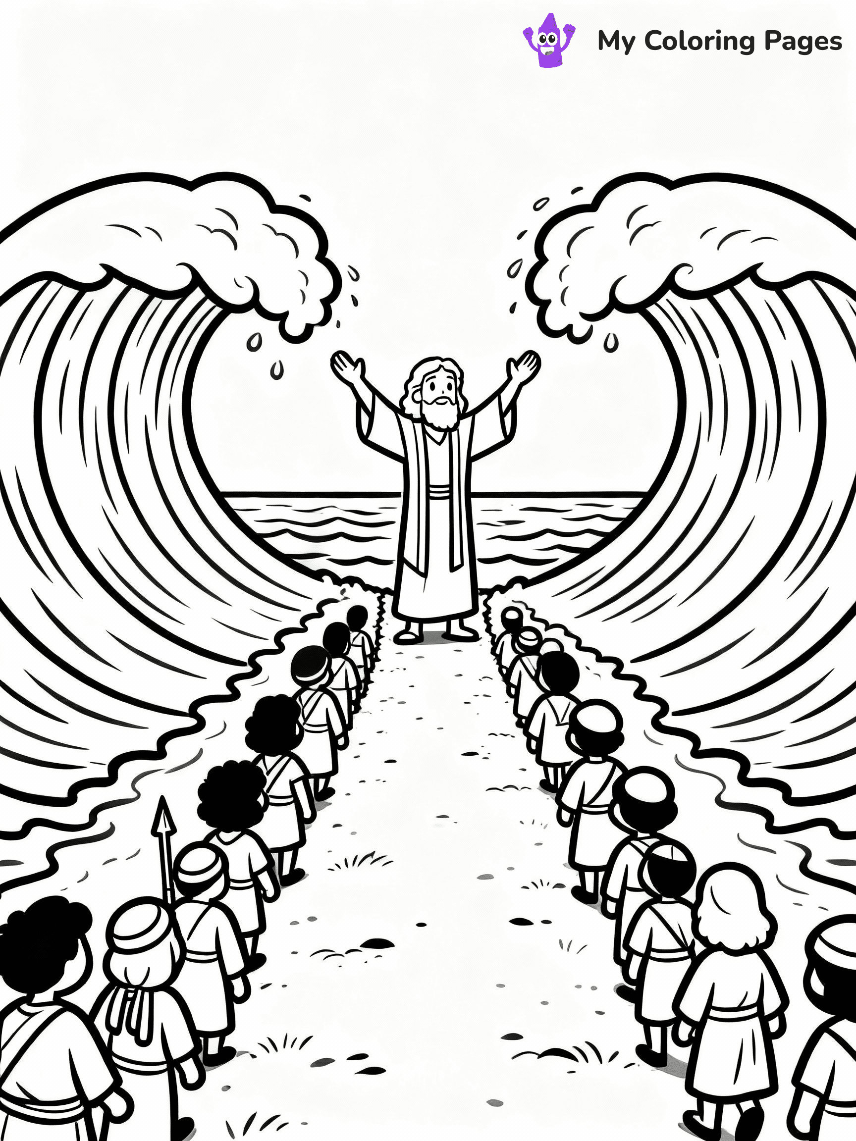 Moses Coloring Pages - 19