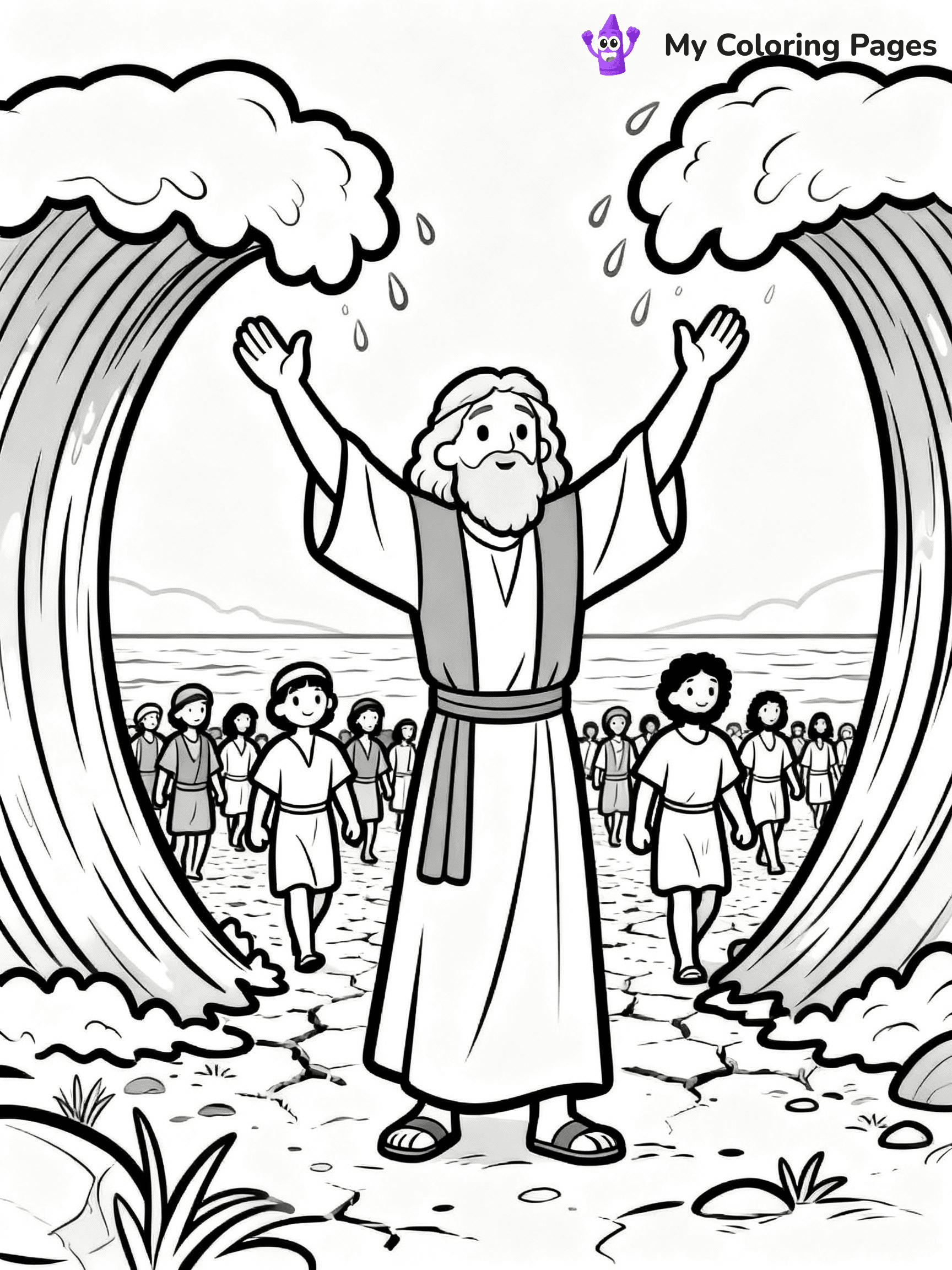 Moses Coloring Pages - 18