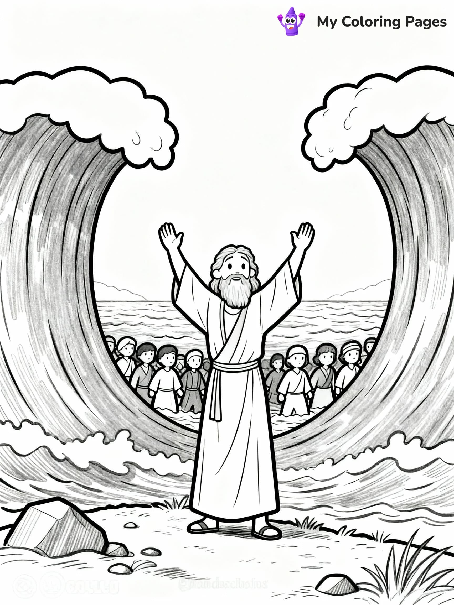 Moses Coloring Pages - 17