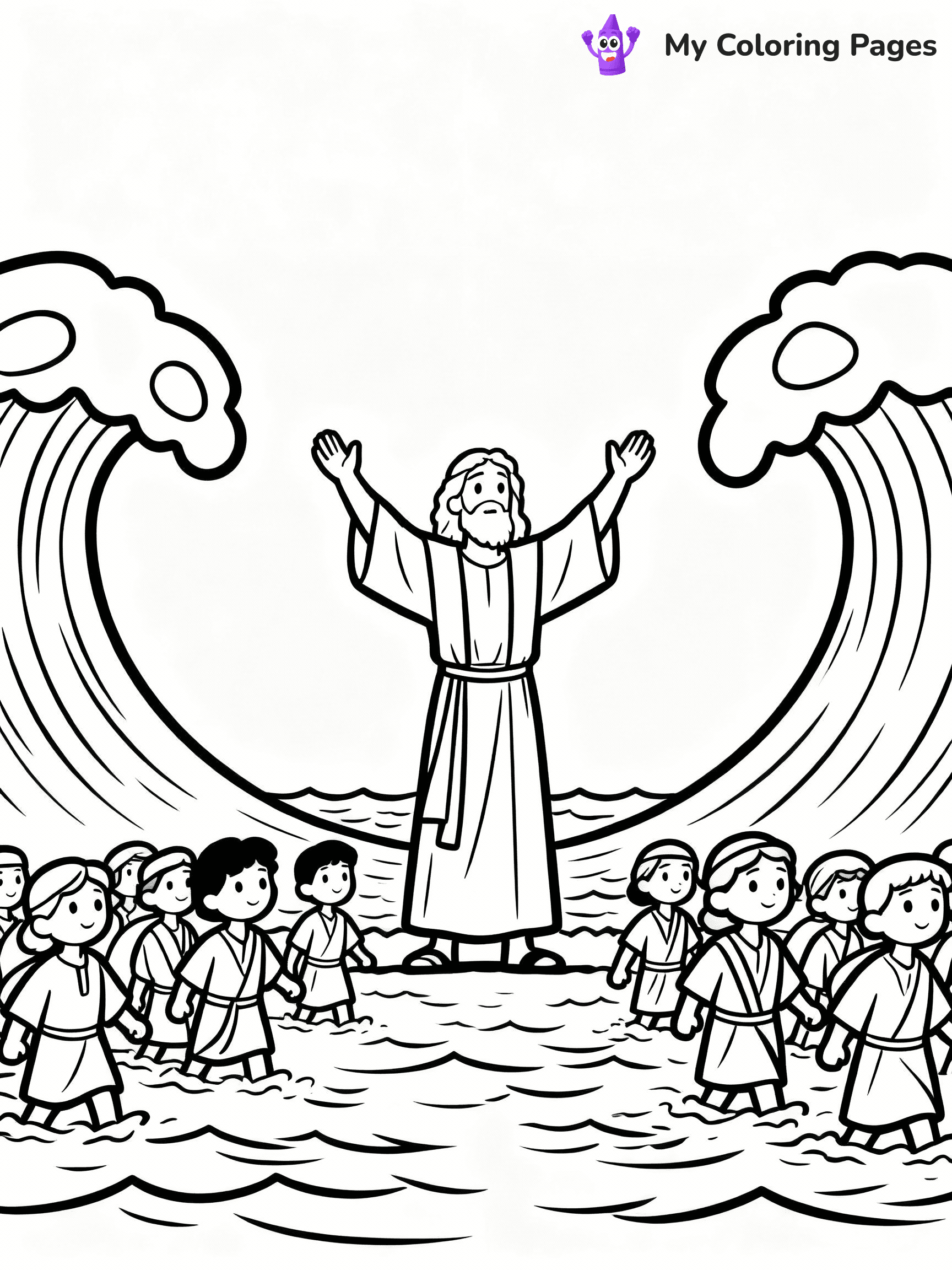Moses Coloring Pages - 16