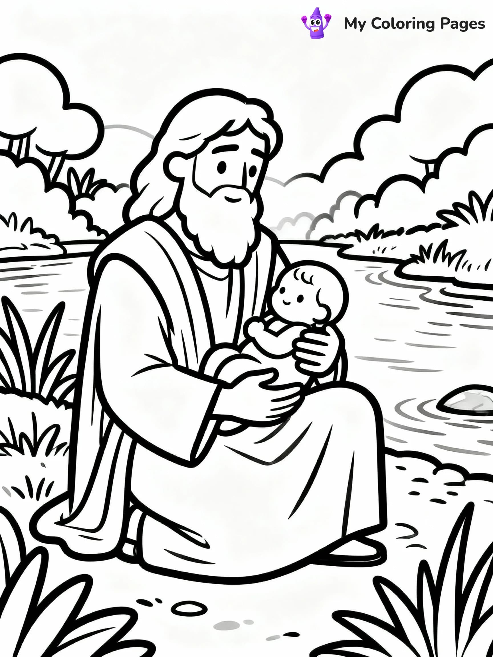 Moses Coloring Pages - 8