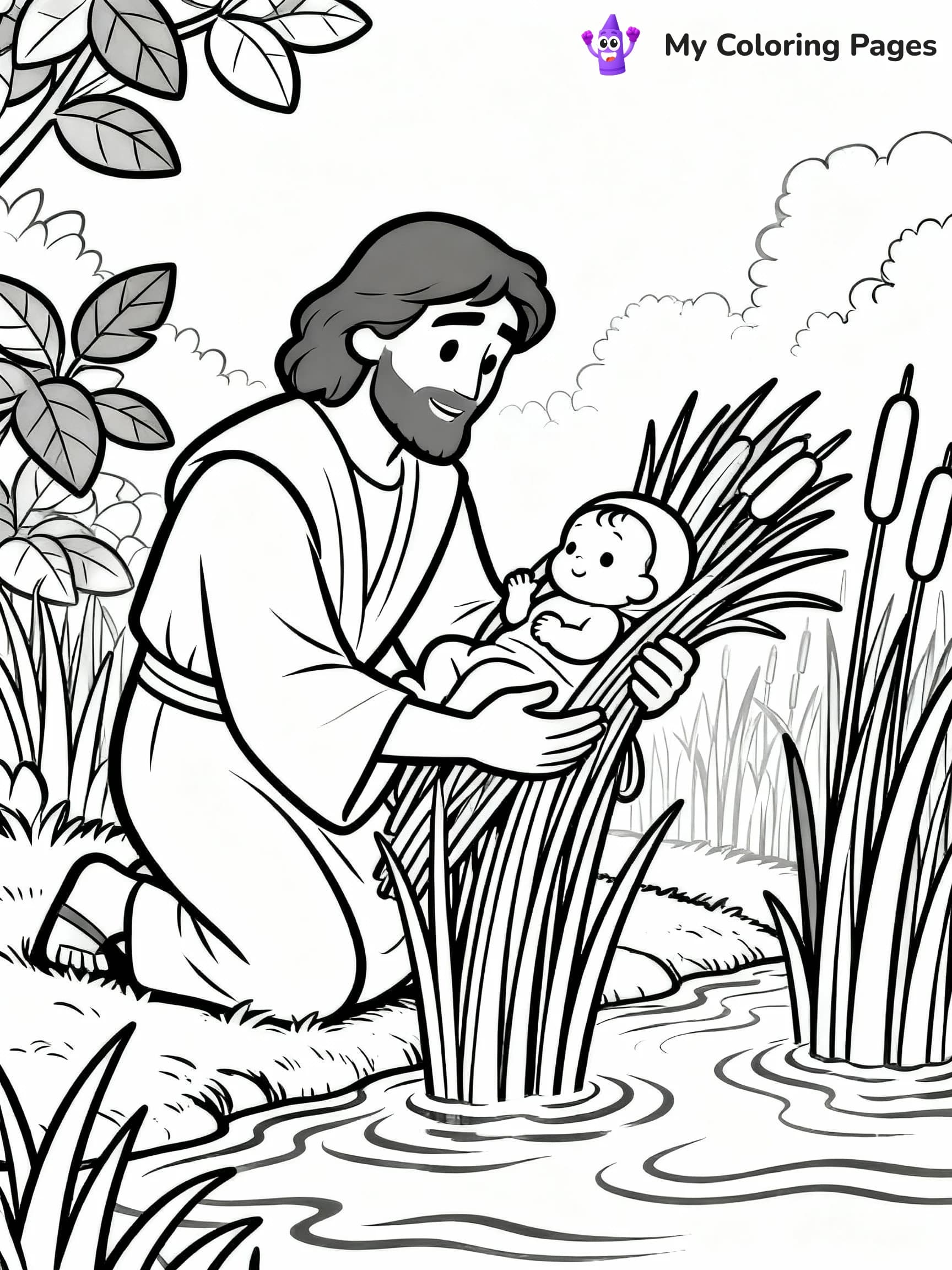 Moses Coloring Pages - 7