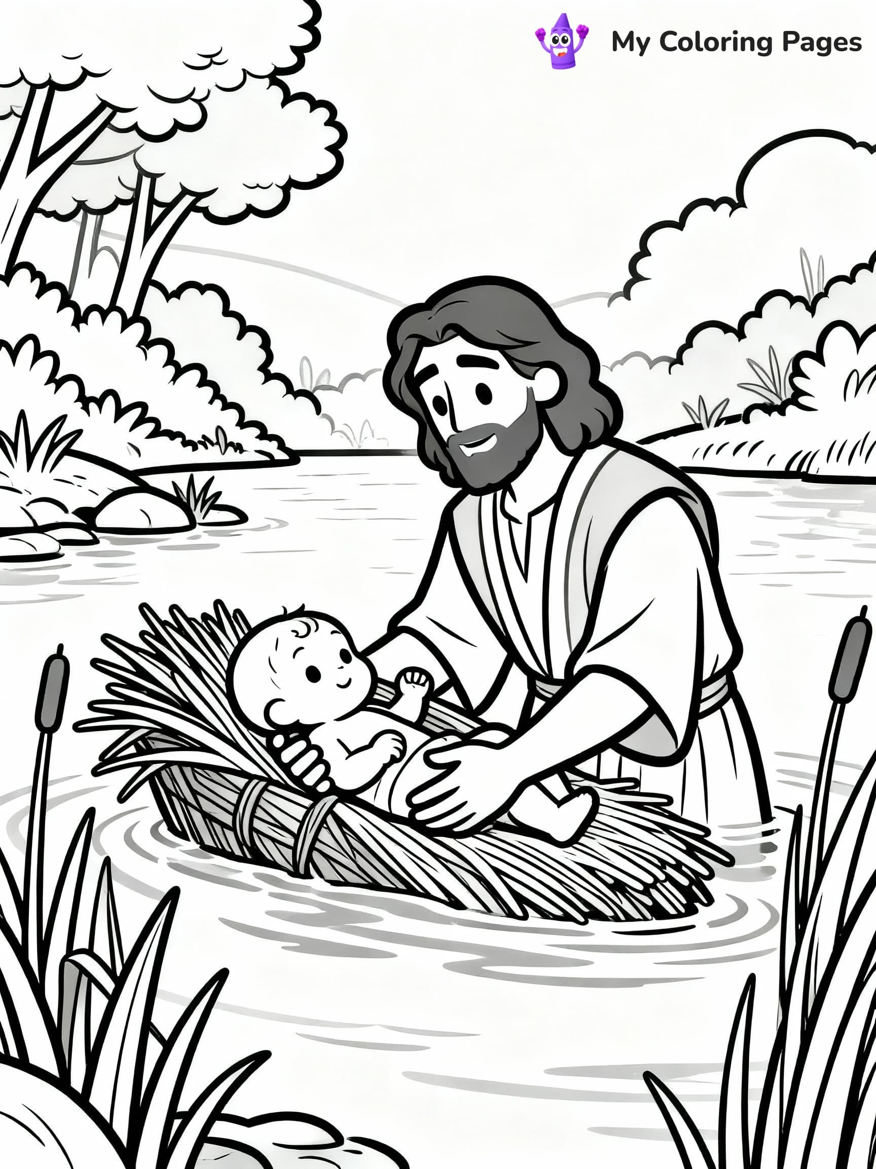 Moses Coloring Pages - 5