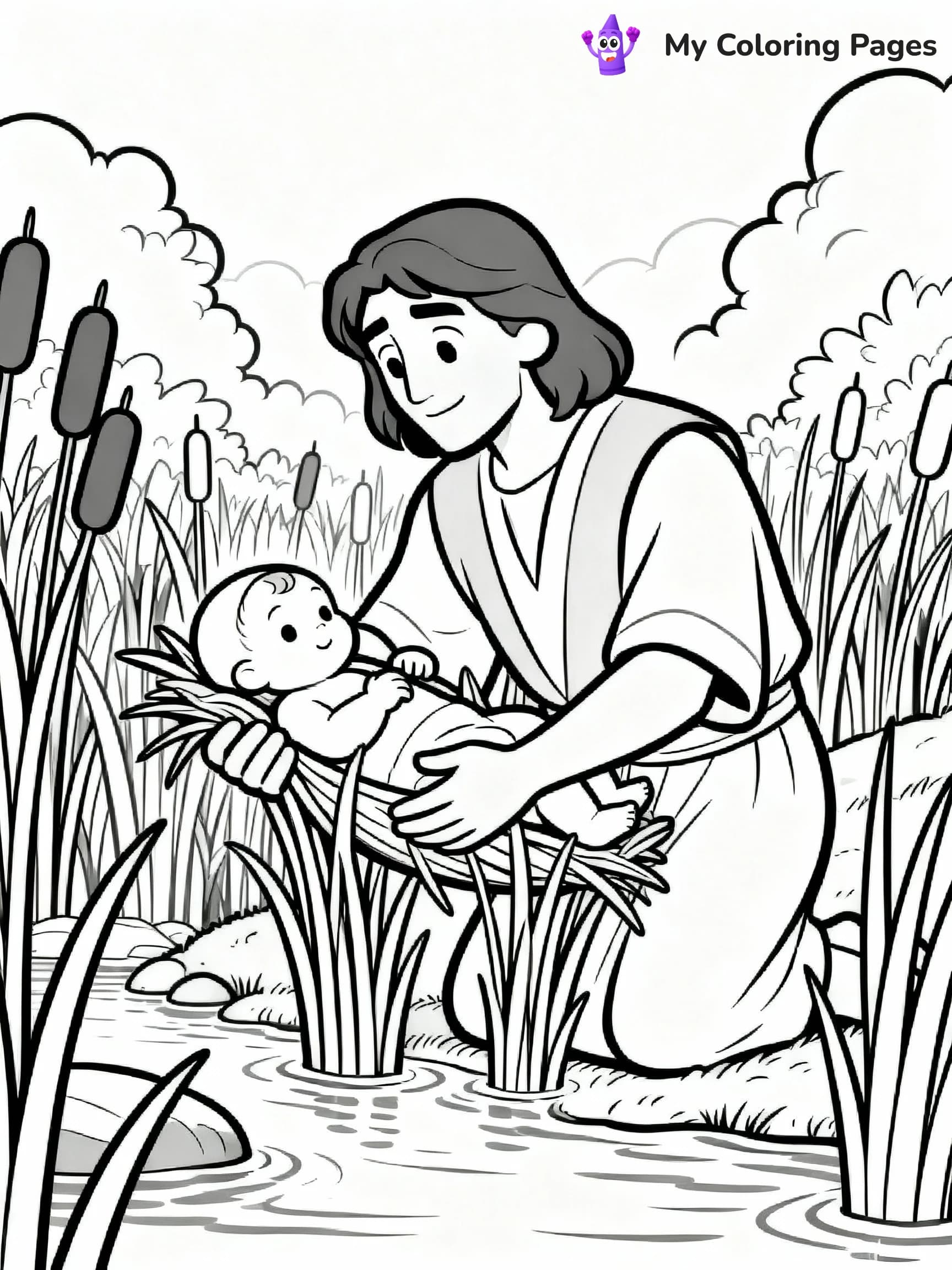 Moses Coloring Pages - 4