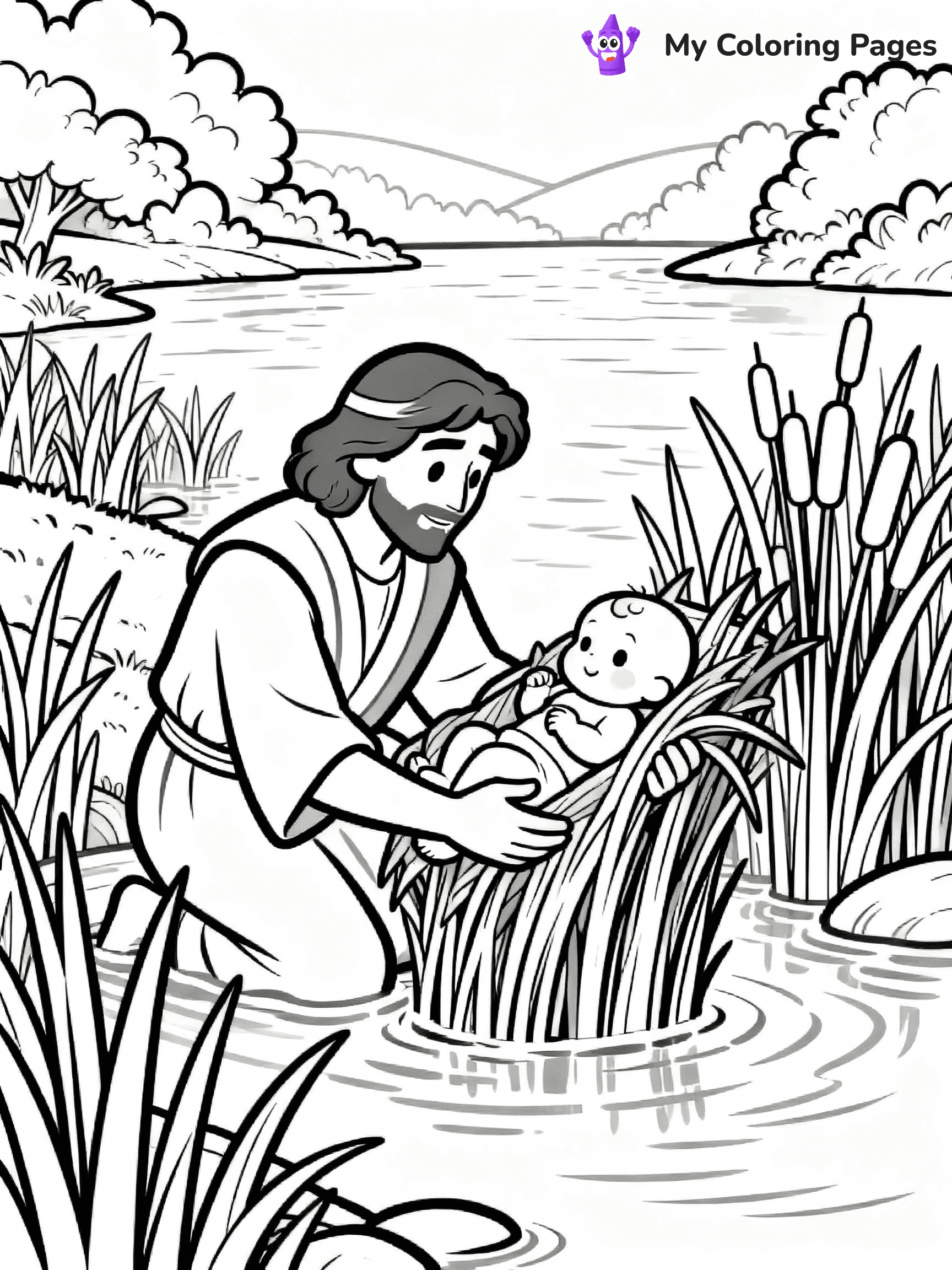 Moses Coloring Pages - 3