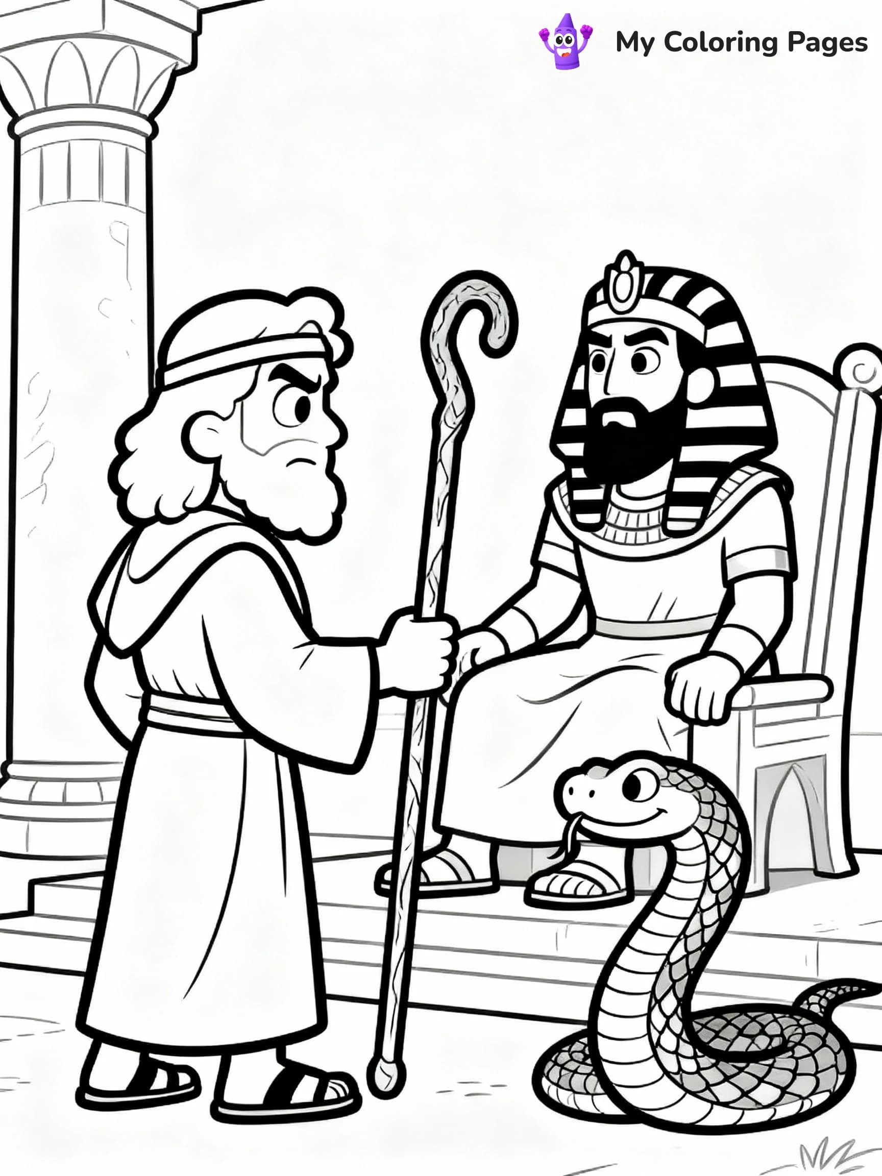 Moses Coloring Pages - 1