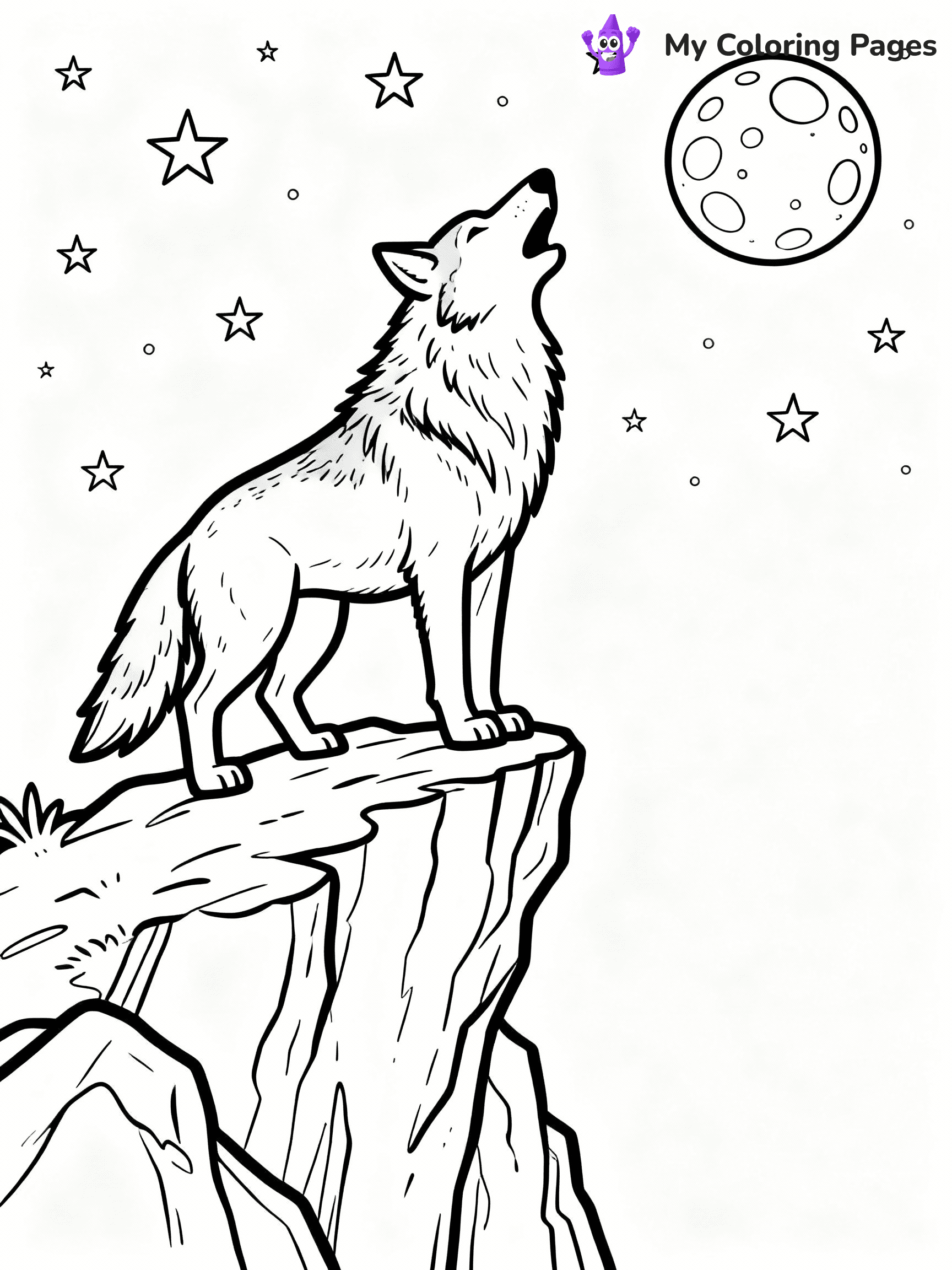 Wolf Coloring Pages - 37