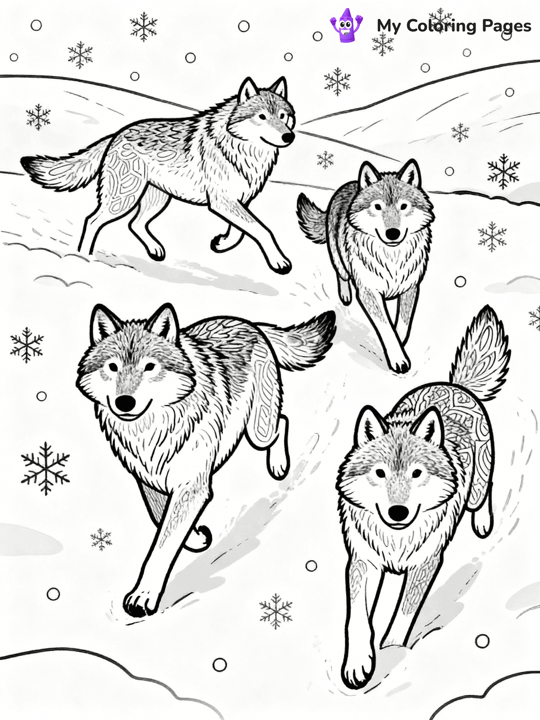 Wolf Coloring Pages - 31