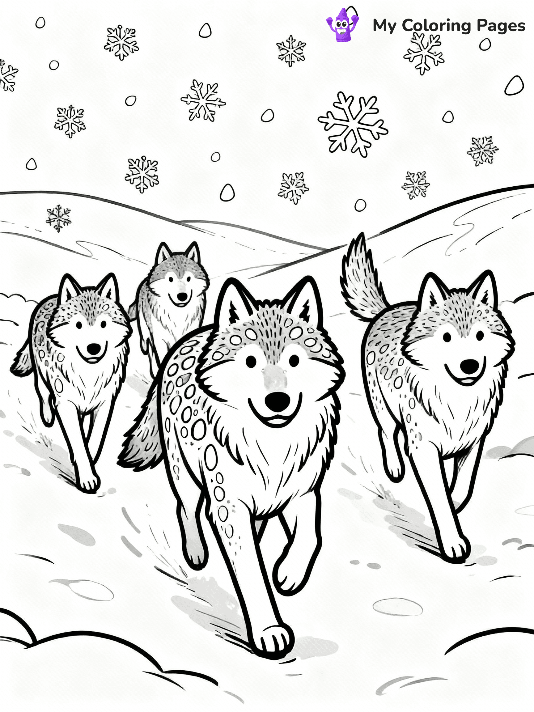 Wolf Coloring Pages - 28