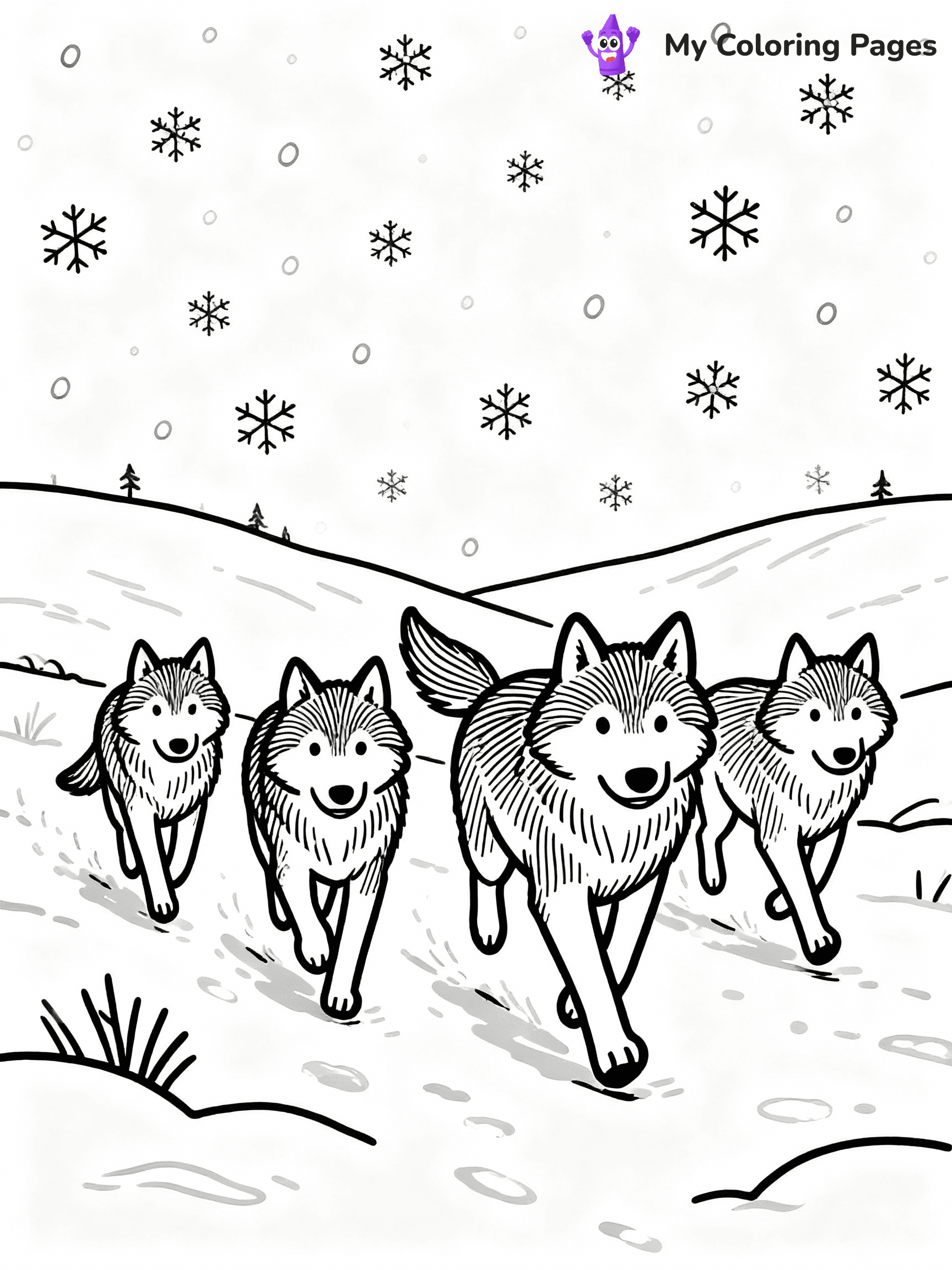 Wolf Coloring Pages - 27