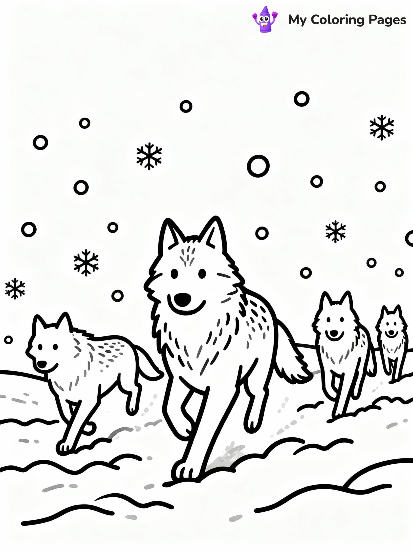Wolf Coloring Pages - 23