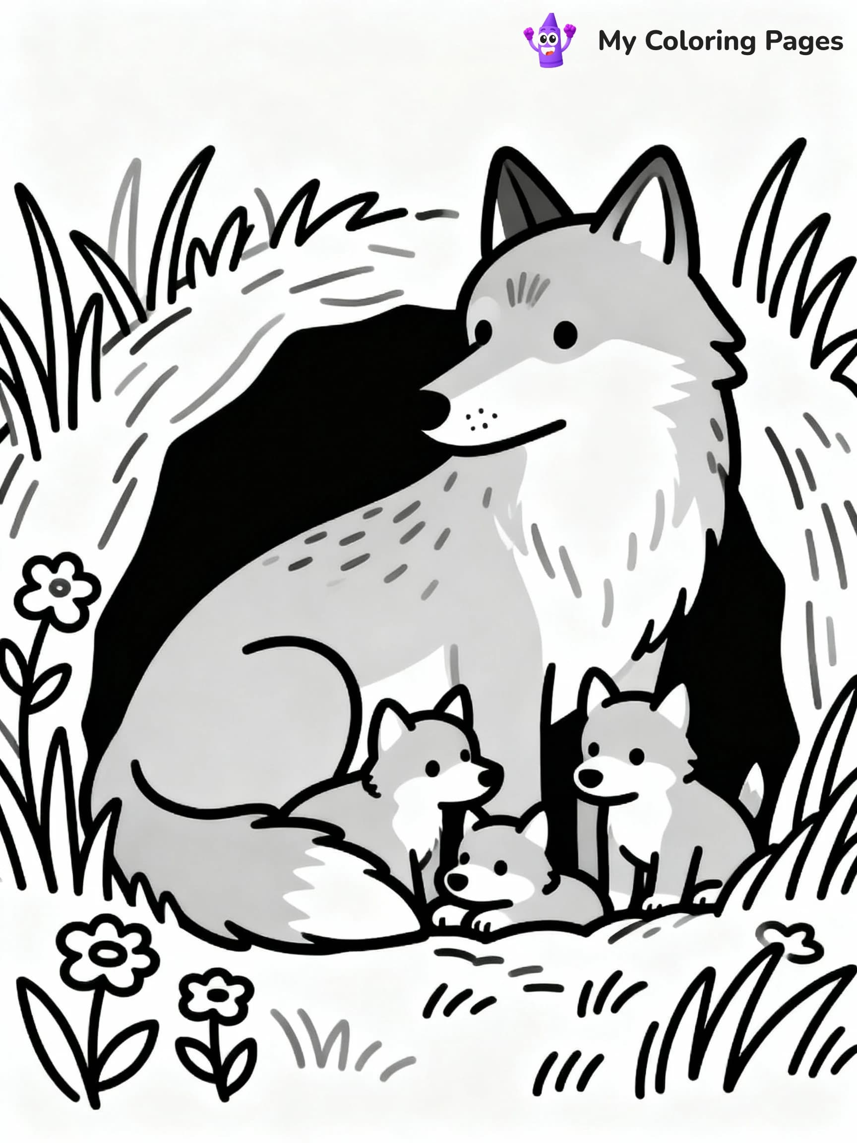 Wolf Coloring Pages - 20
