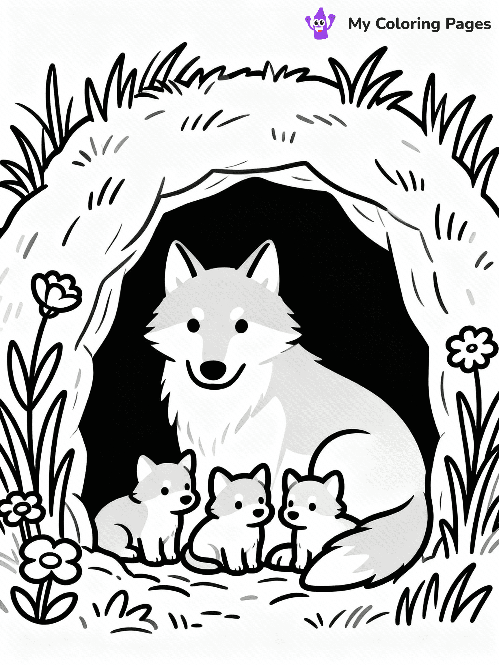 Wolf Coloring Pages - 13