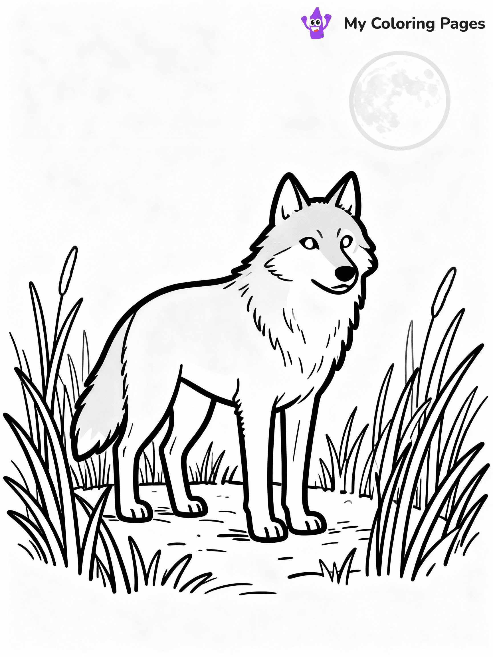 Wolf Coloring Pages - 10