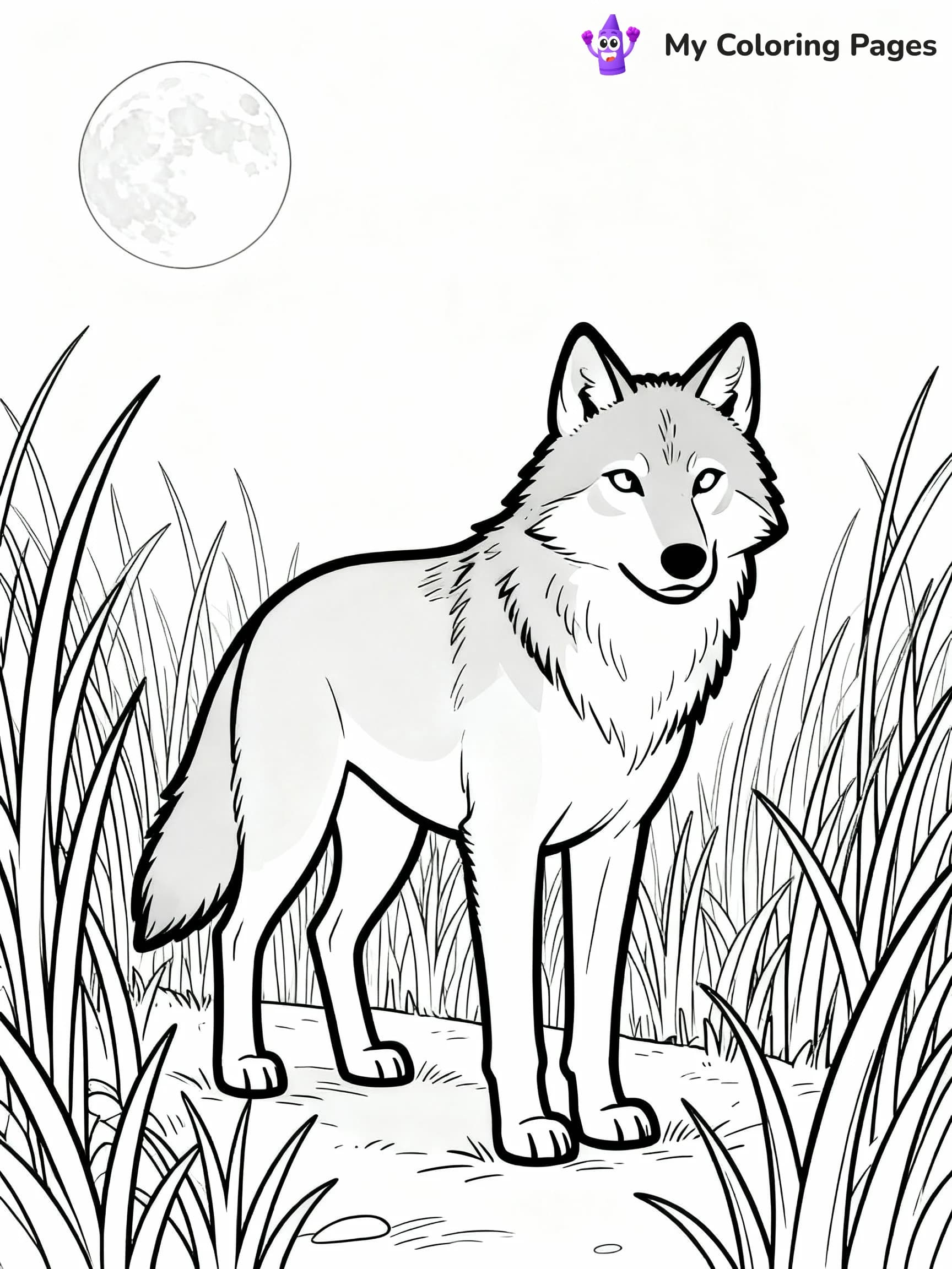 Wolf Coloring Pages - 8