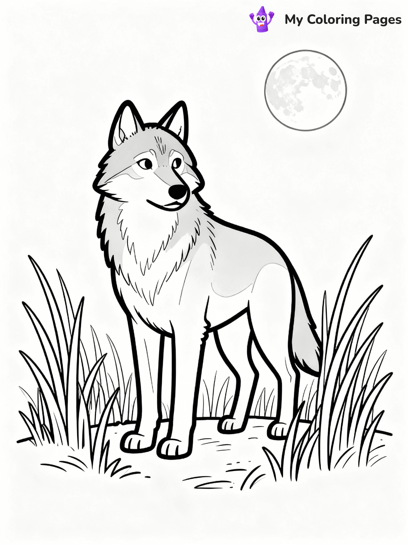 Wolf Coloring Pages - 7