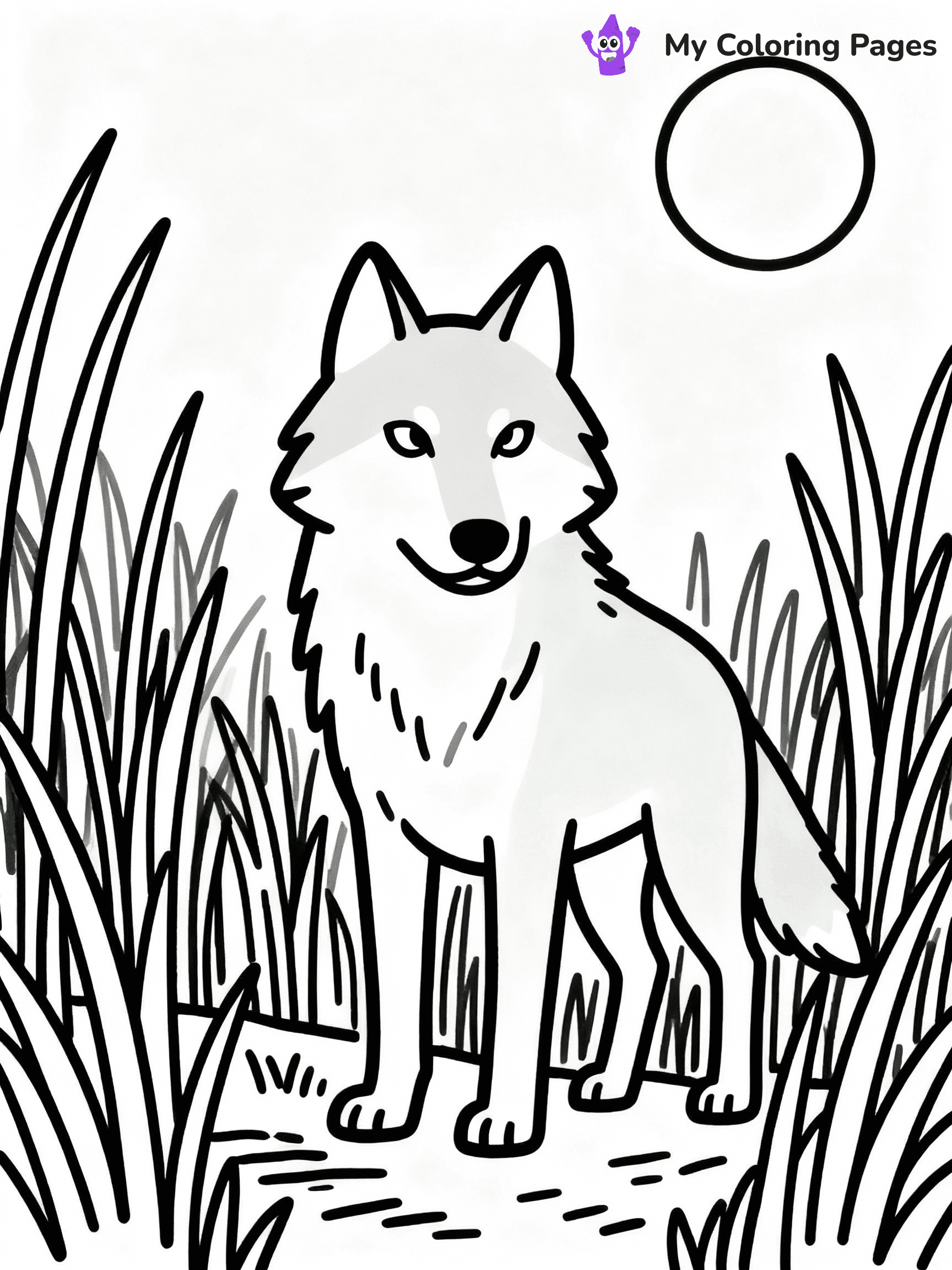 Wolf Coloring Pages - 5
