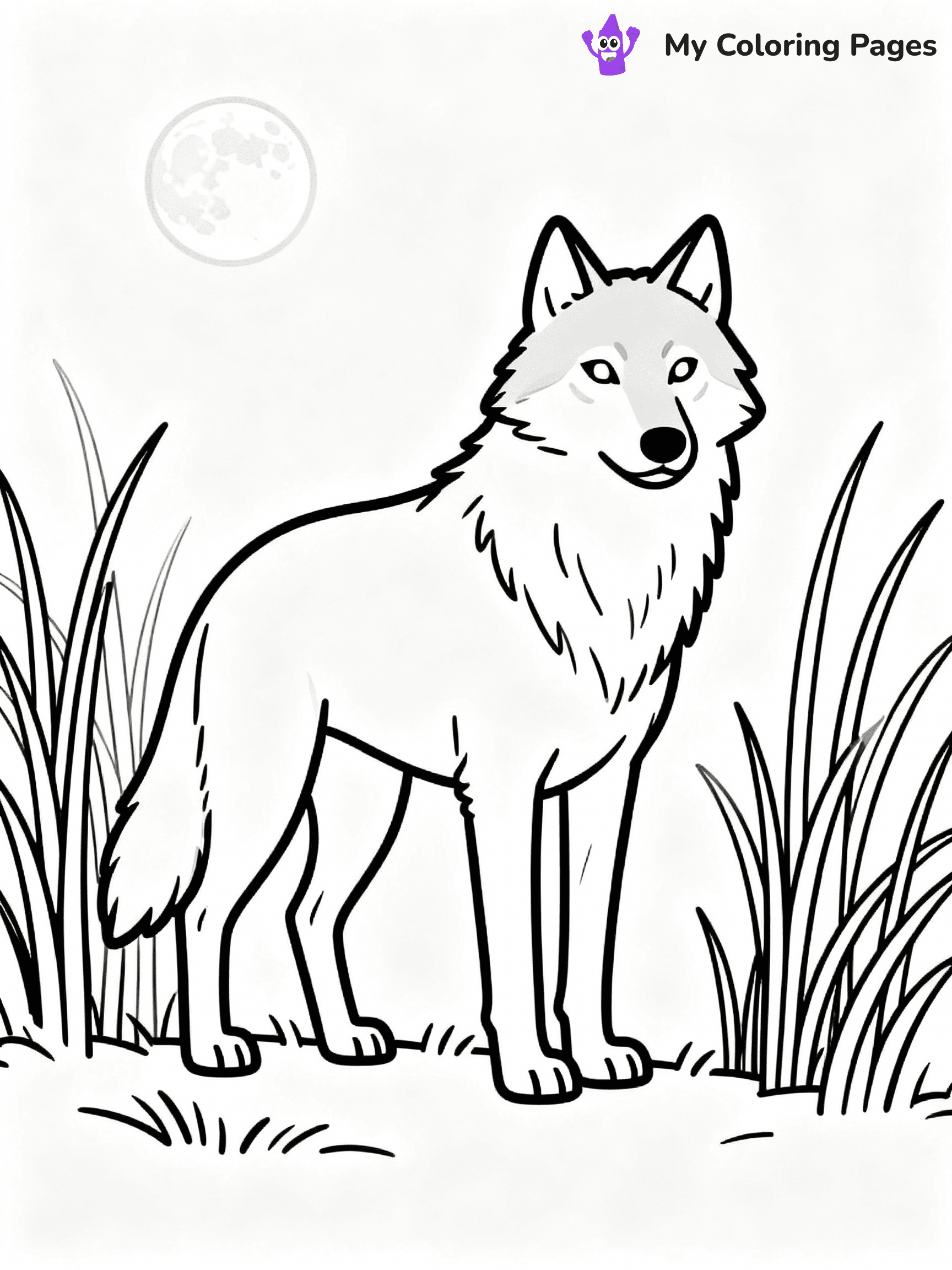 Wolf Coloring Pages - 3