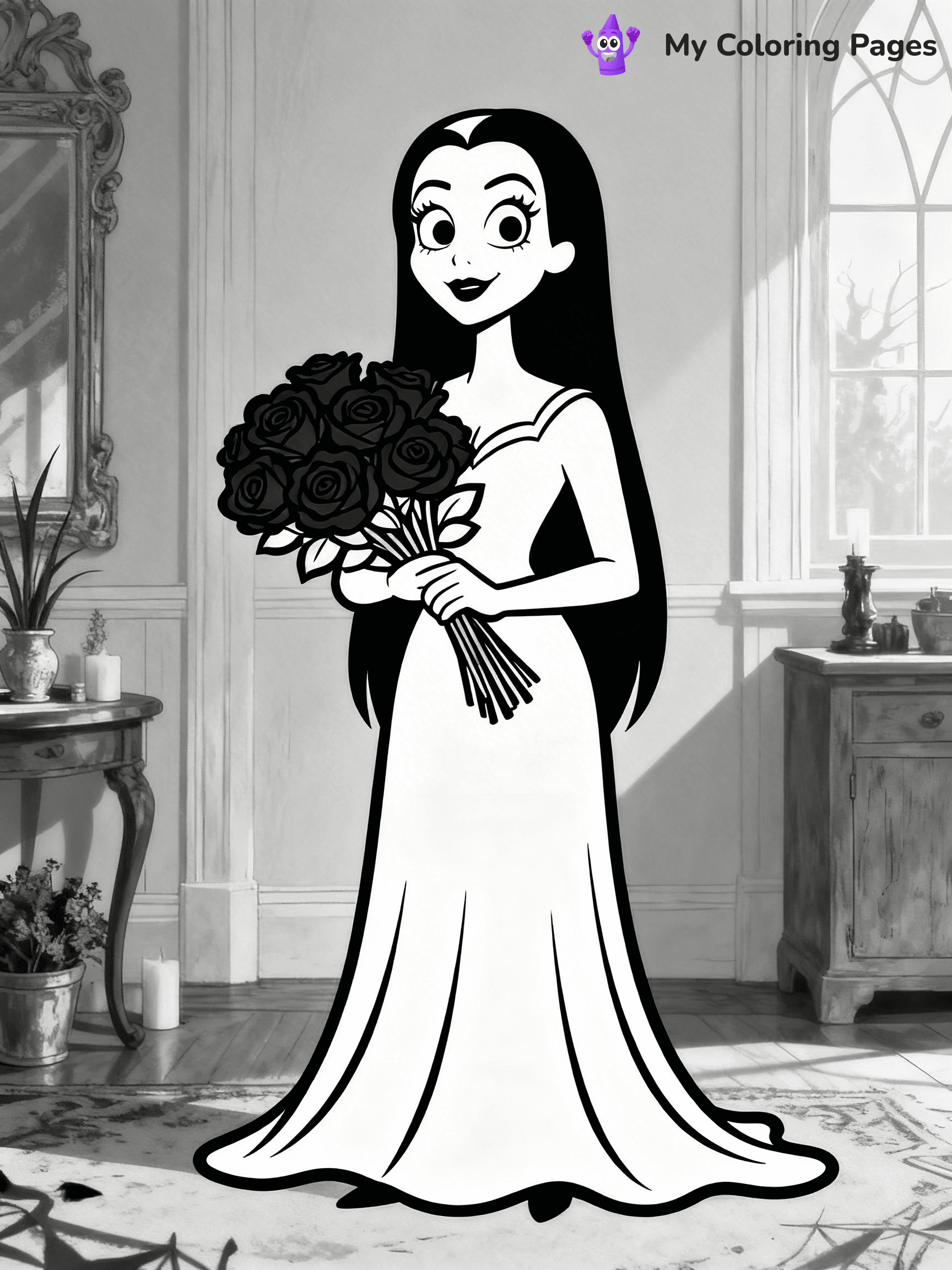 Addams Family Coloring Pages - 7