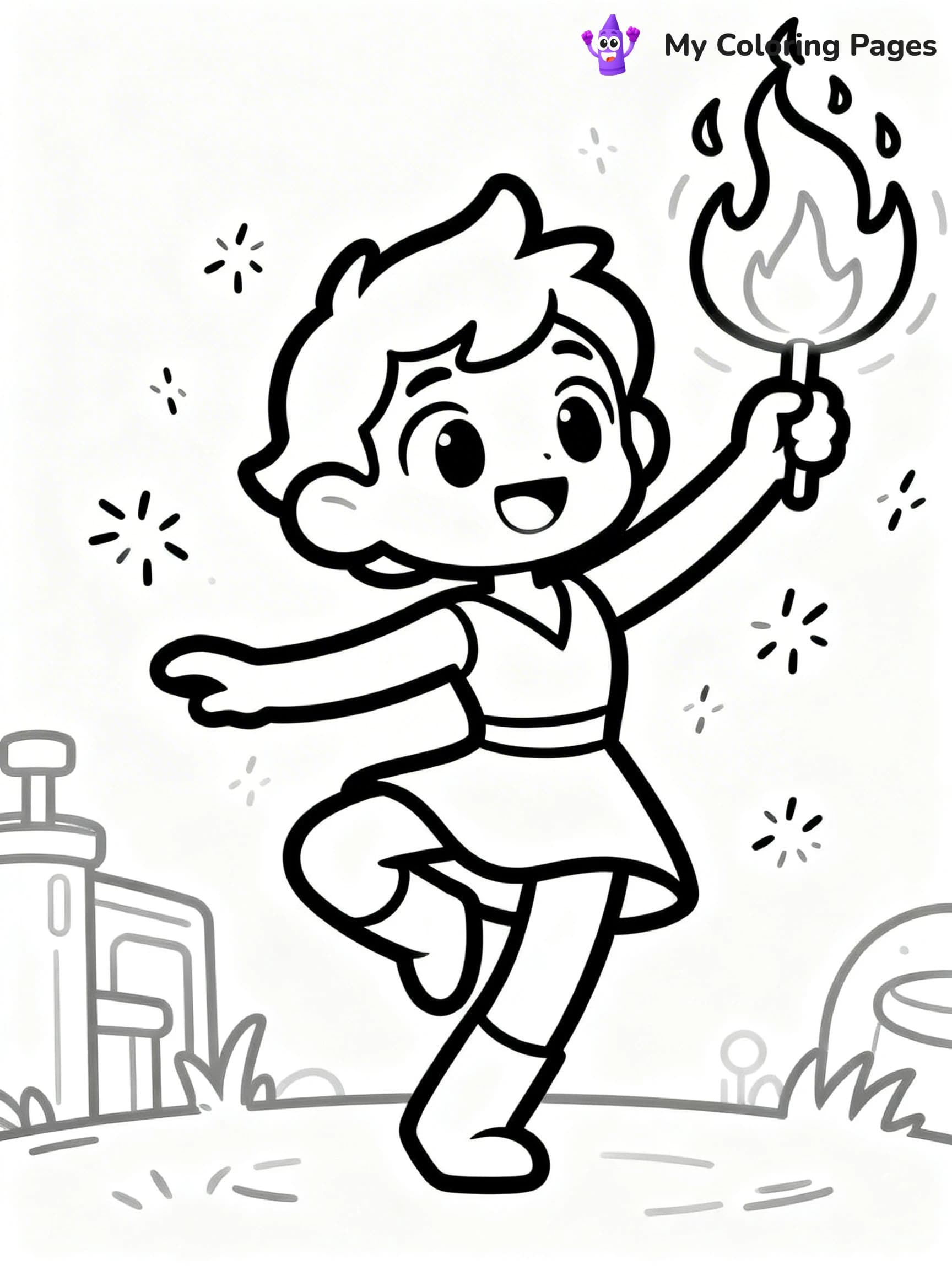 Elemental Coloring Pages - 23