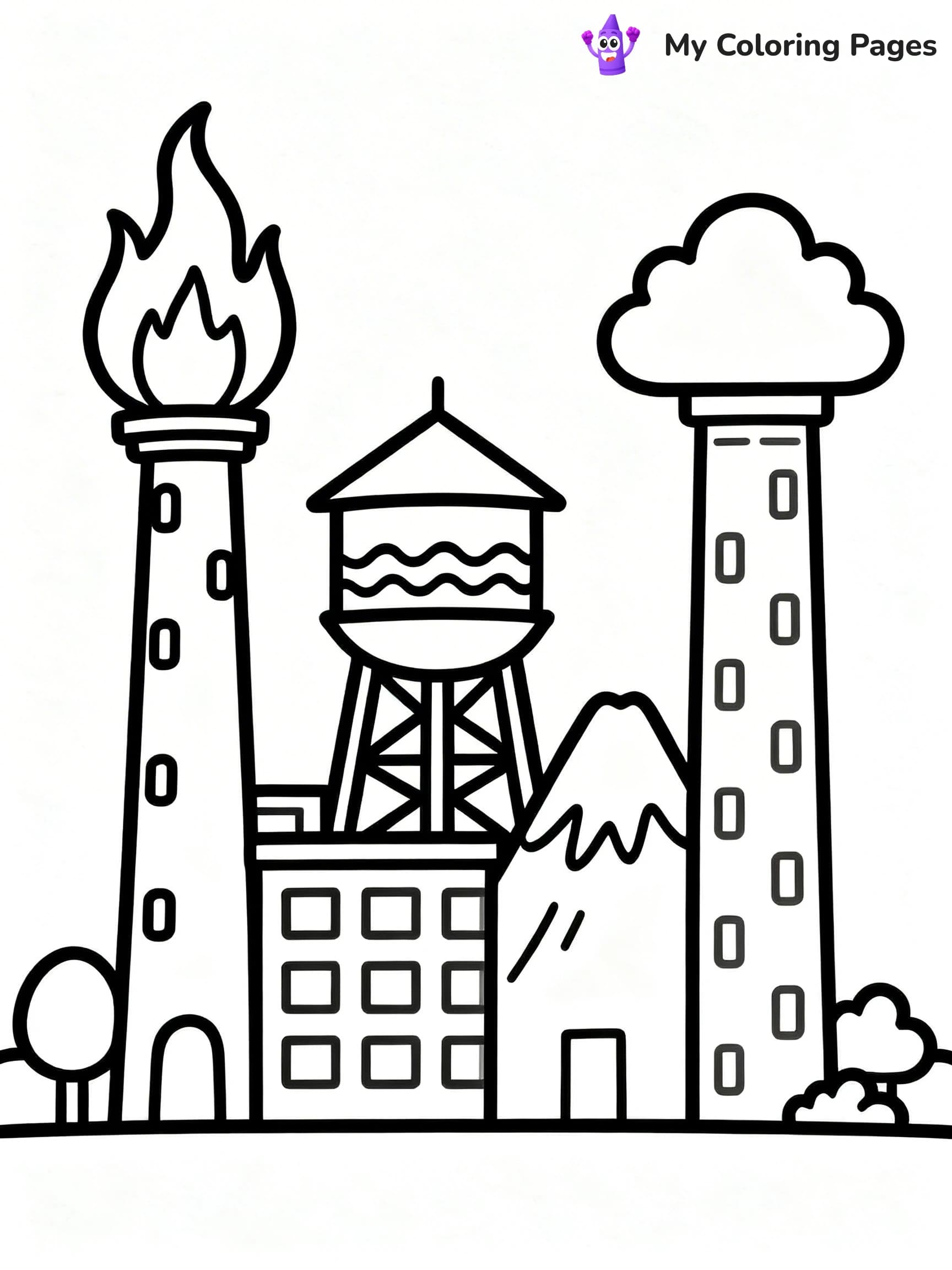 Elemental Coloring Pages - 19