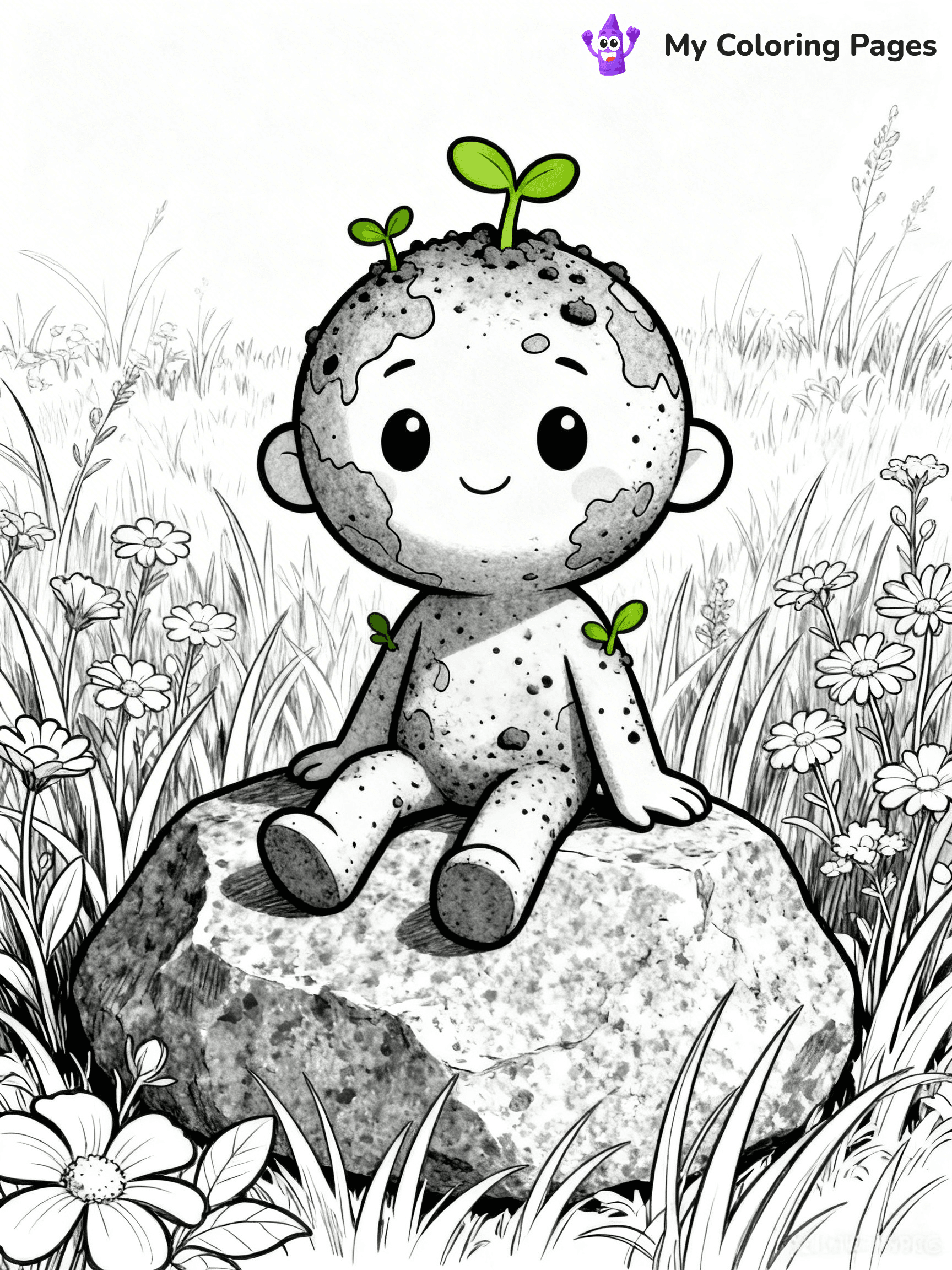 Elemental Coloring Pages - 8