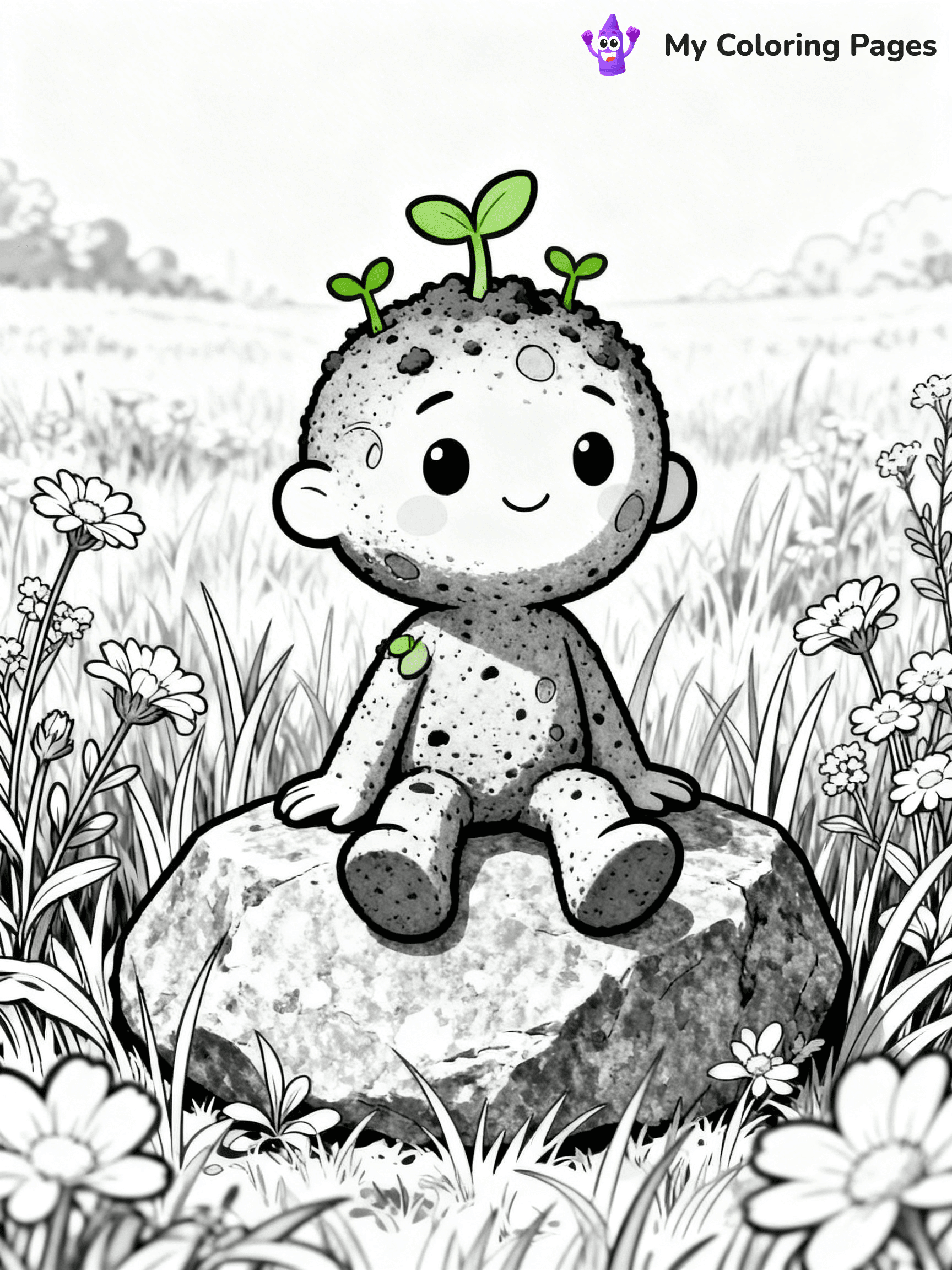 Elemental Coloring Pages - 7