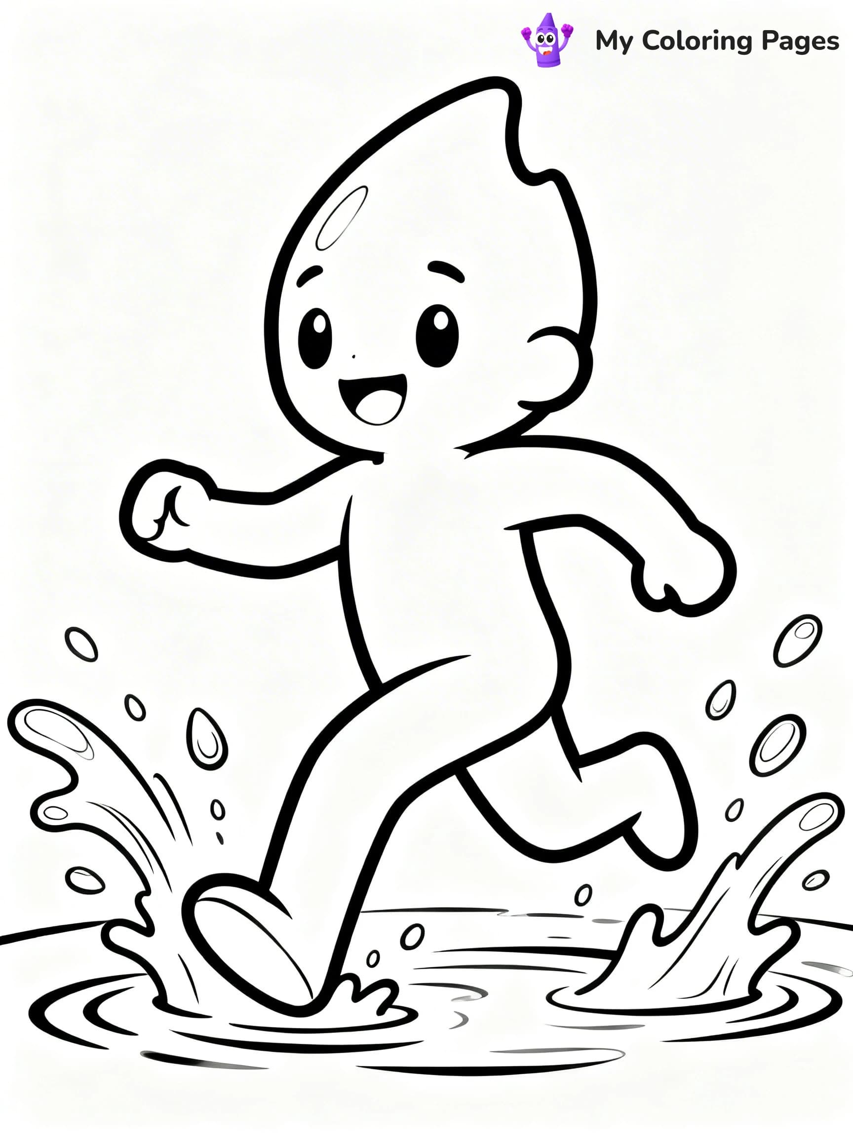Elemental Coloring Pages - 1