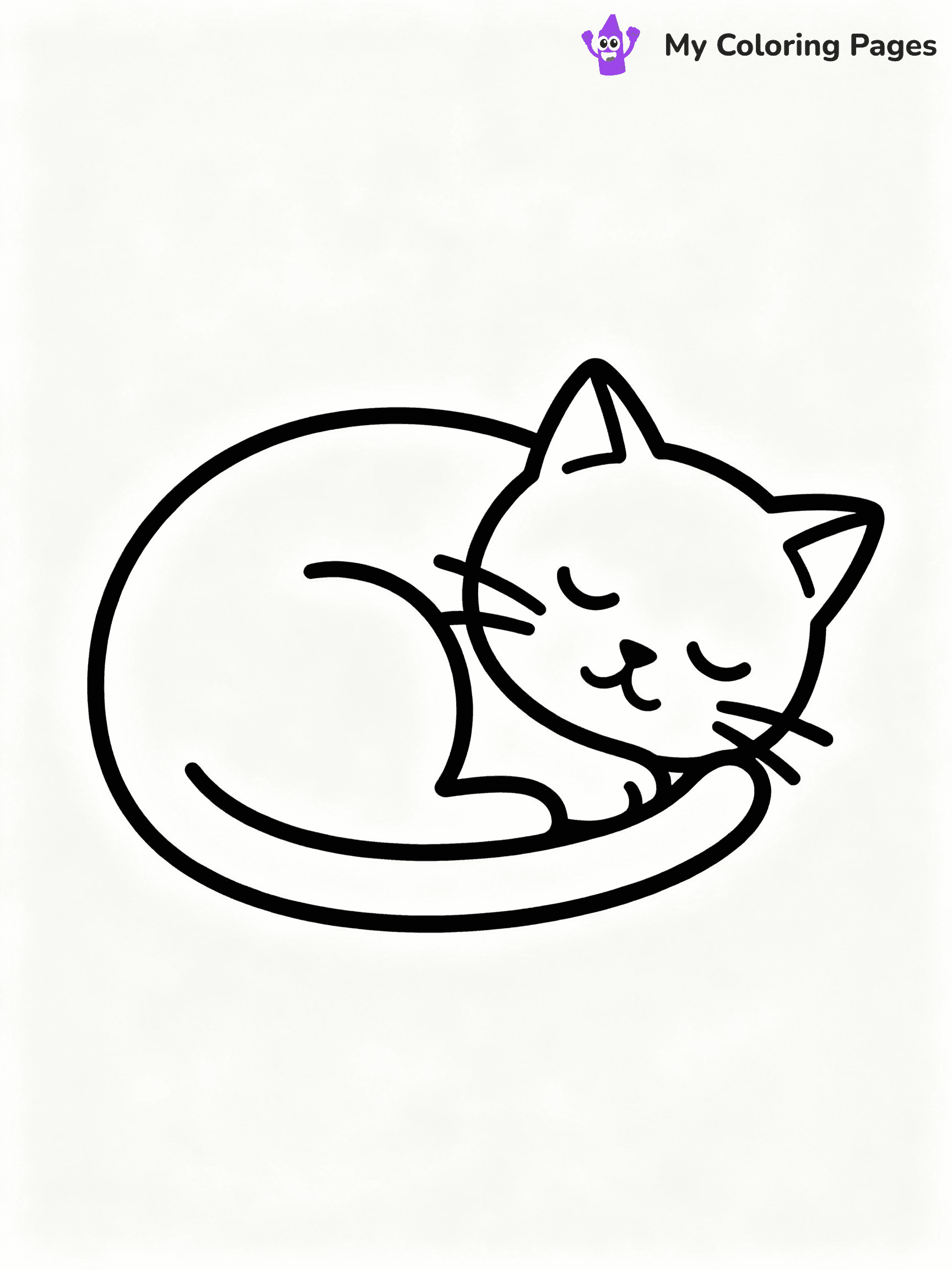 ⚠️ CRITICAL REQUIREMENT - ABSOLUTE BLACK AND WHITE ONLY ⚠️
This MUST be a BLACK AND WHITE line drawing ONLY. NO COLORS whatsoever.
- ONLY pure black lines (#000000) on pure white background (#FFFFFF)
- ABSOLUTELY NO colors, NO shading, NO gradients, NO grayscale
- If there are ANY colors in the output, the image is REJECTED
- This is a COLORING PAGE - meant to be COLORED IN by children
- The output must be UNCOLORED line art ready for coloring
⚠️ SUBJECT TO DRAW: Cute cat from cat-themed illustrations curled up sleeping. Important: PURE OUTLINES. NO FILLS, COLOR, SHADING, OR GREYSCALE. WHITE BACKGROUND.
(REMEMBER: Output must be BLACK AND WHITE line art only, NOT colored!)
# Flat, Friendly Cartoon Line-Art Coloring Page
You are generating a **pure black-and-white binary image** of a child-friendly cartoon scene combining characters and background scenery in one cohesive composition.
## Rendering Rules (Strict)
- Only two colors: pure black (#000000) outlines and pure white (#FFFFFF) background.
- No grayscale, shading, gradients, tints, fills, transparency, or partial pixels.
- No antialiasing or blended edges; every pixel is 100% black or white.
- No solid black fills inside shapes — all areas inside outlines must remain white.
- No dark clothing areas or filled tone blocks; all garments outlined only.
- No shadows, textures, lighting, or tonal variations.
- Must look like flat binary vector line-art for coloring pages.
## Drawing & Composition
- **Medium, consistent line weight**; clean closed outlines easy to color inside.
- **Flat, simple, child-friendly design** — no realism or 3D depth.
- Characters are **grounded on a surface**, centered and large.
- **Balanced composition** with clear silhouettes and minimal props.
## Scenery & Style
- Landmarks (e.g., mosque, CN Tower) and scenery (trees, benches, waves) drawn with **black outlines only.**
- For real-world figures, teams, or places, show accurate details using only black outlines—no text or logos. Use distinctive uniform patterns, abstract symbols, and landmark silhouettes to convey identity.
- Keep **consistent perspective**; no floating elements.
- **Style:** whimsical **Doodle Art Alley** — rounded, friendly outlines.
- May adapt shapes from **Crayola, Disney, Peppa Pig, Cocomelon** — *by shape only, never color.*
- Final output: **flat, crisp, binary (#000000/#FFFFFF)**, **no filled color or background text.**
EXTREMELYE IMPORTANT:
- PURE BINARY LINE-ART; NO FILLS (HAIR/CLOTHES/SKIN), SHADING, OR GREY.
- NO SHADING, COLOR. MUST BE WHITE BACKGROUND.
⚠️ FINAL REMINDER: Draw the subject "Cute cat from cat-themed illustrations curled up sleeping. Important: PURE OUTLINES. NO FILLS, COLOR, SHADING, OR GREYSCALE. WHITE BACKGROUND." as BLACK AND WHITE line art. Zero colors in output.