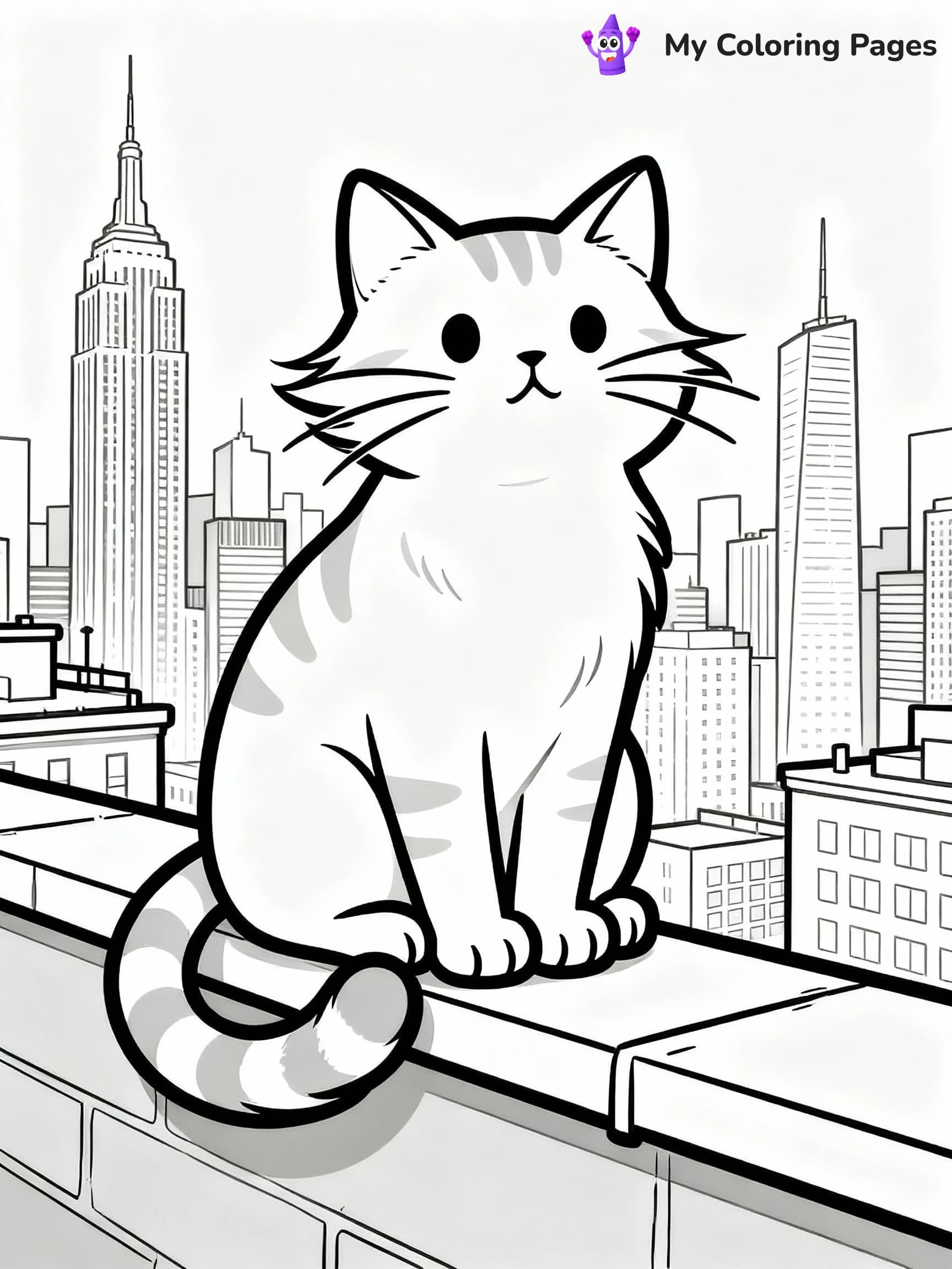 Cat Coloring Pages - 19
