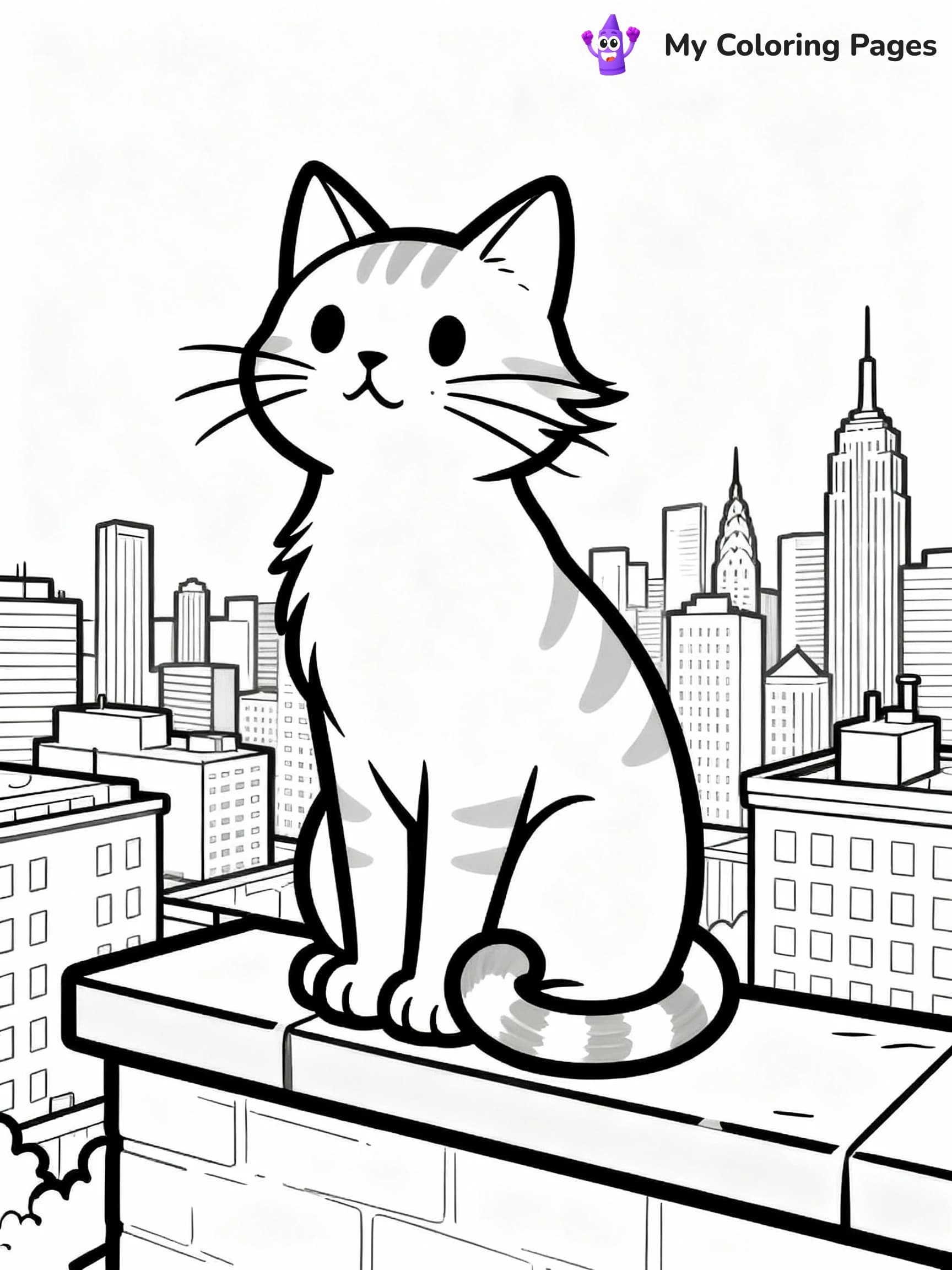 Cat Coloring Pages - 18
