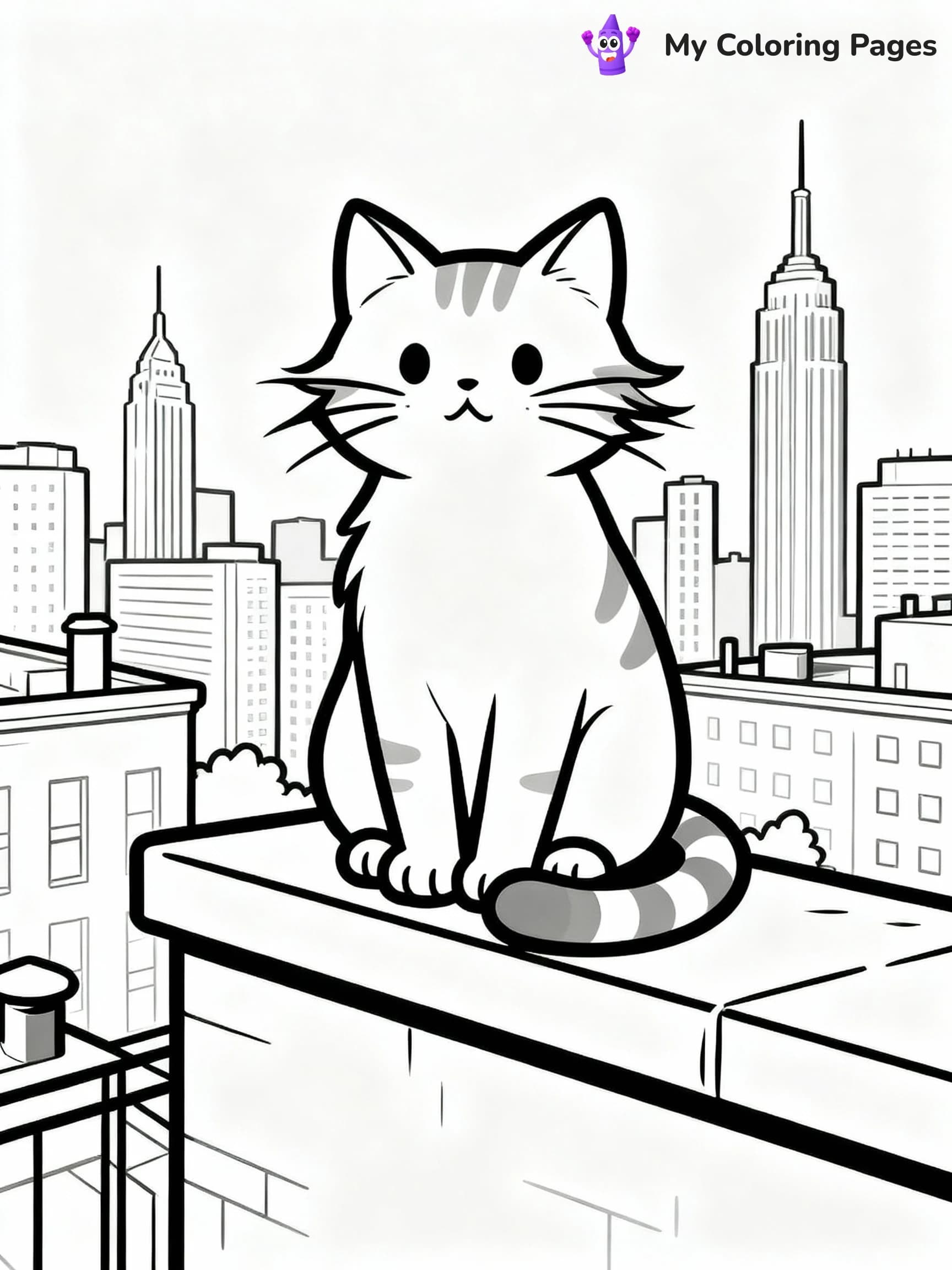 Cat Coloring Pages - 16