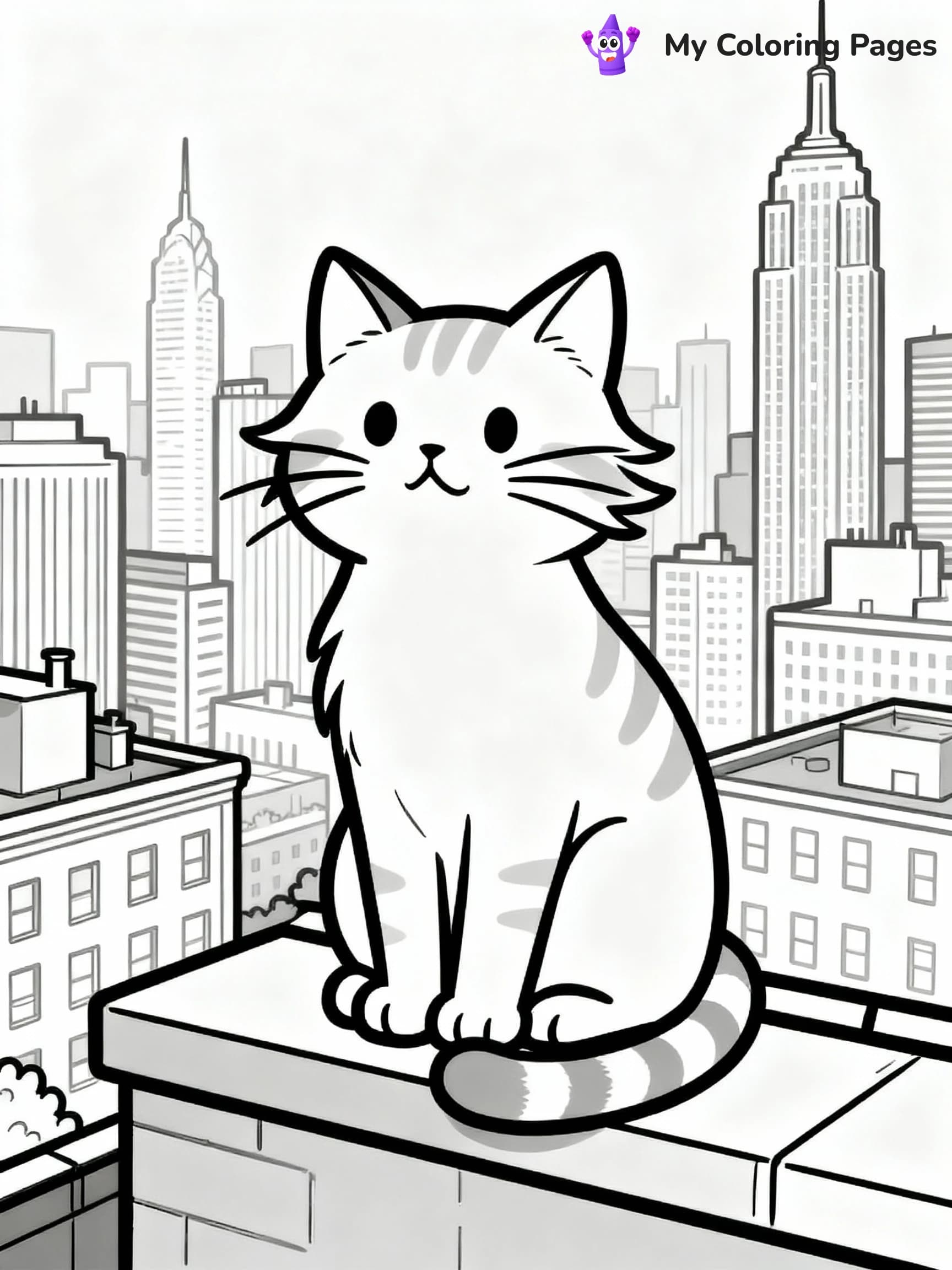 Cat Coloring Pages - 15